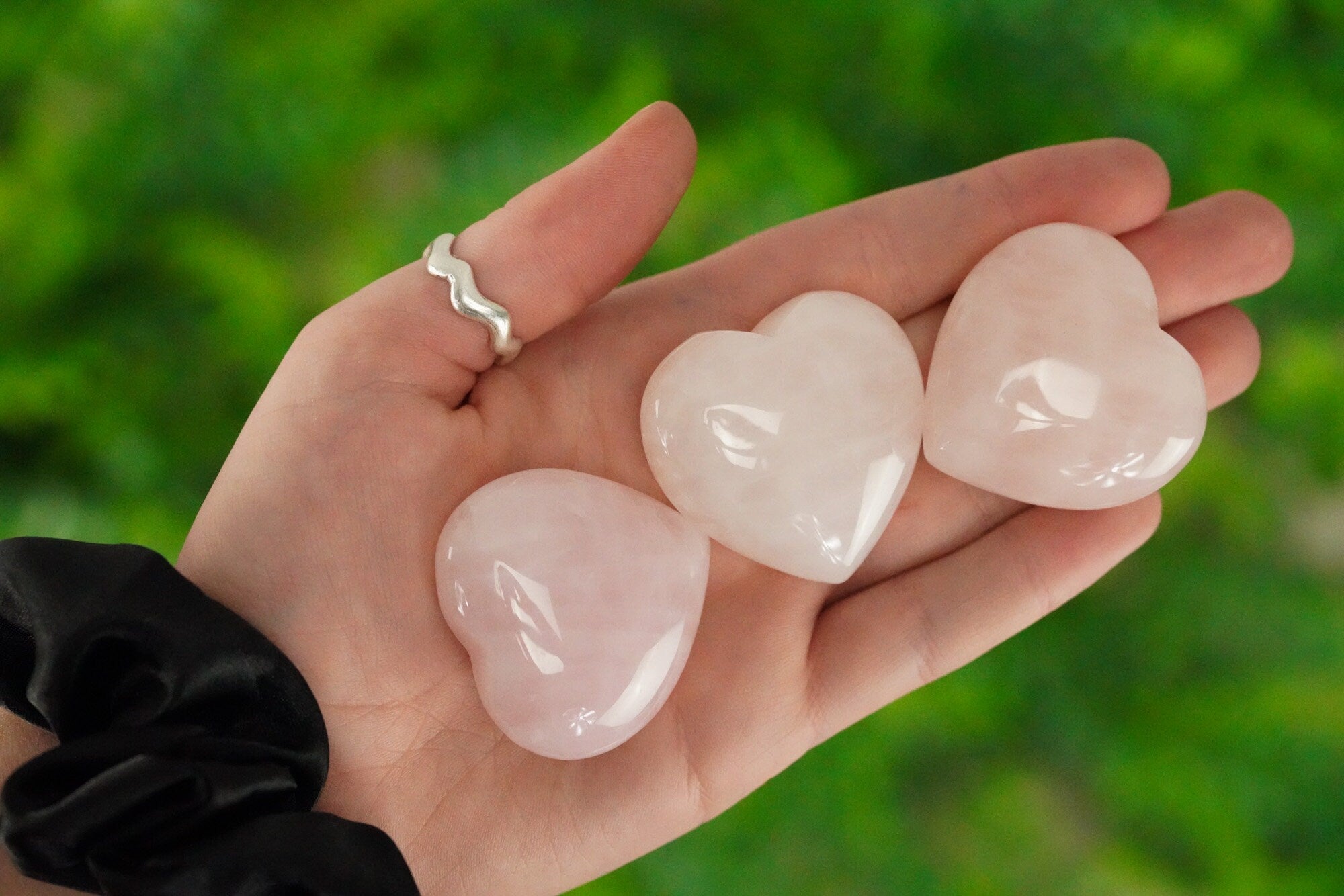 Large Rose Quartz Crystal Heart