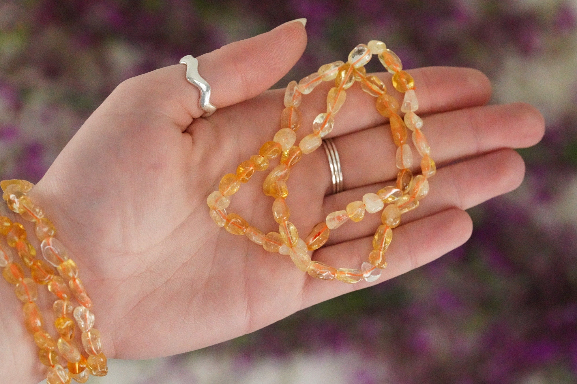 Citrine Tumbled Stone Bracelet