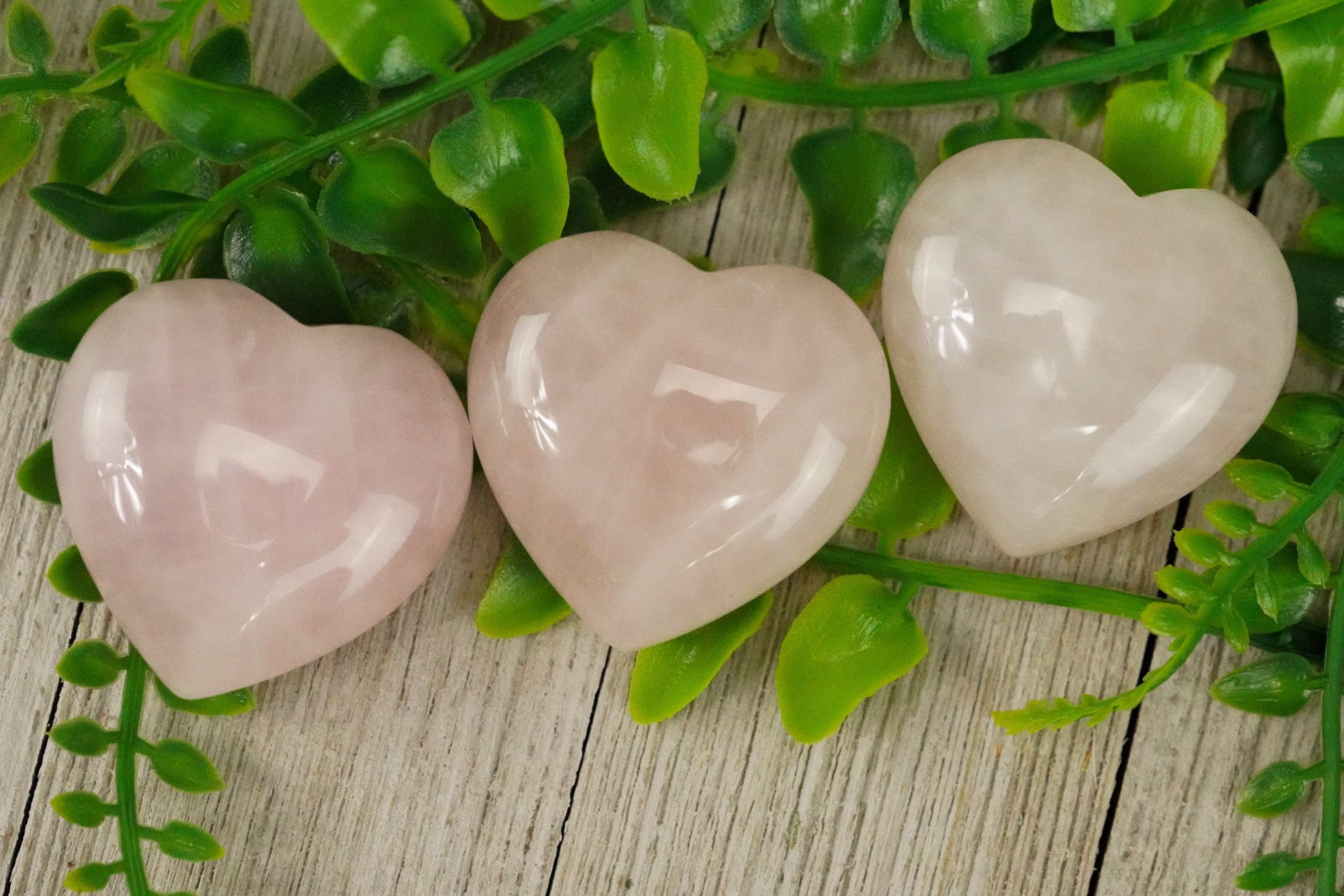 Large Rose Quartz Crystal Heart