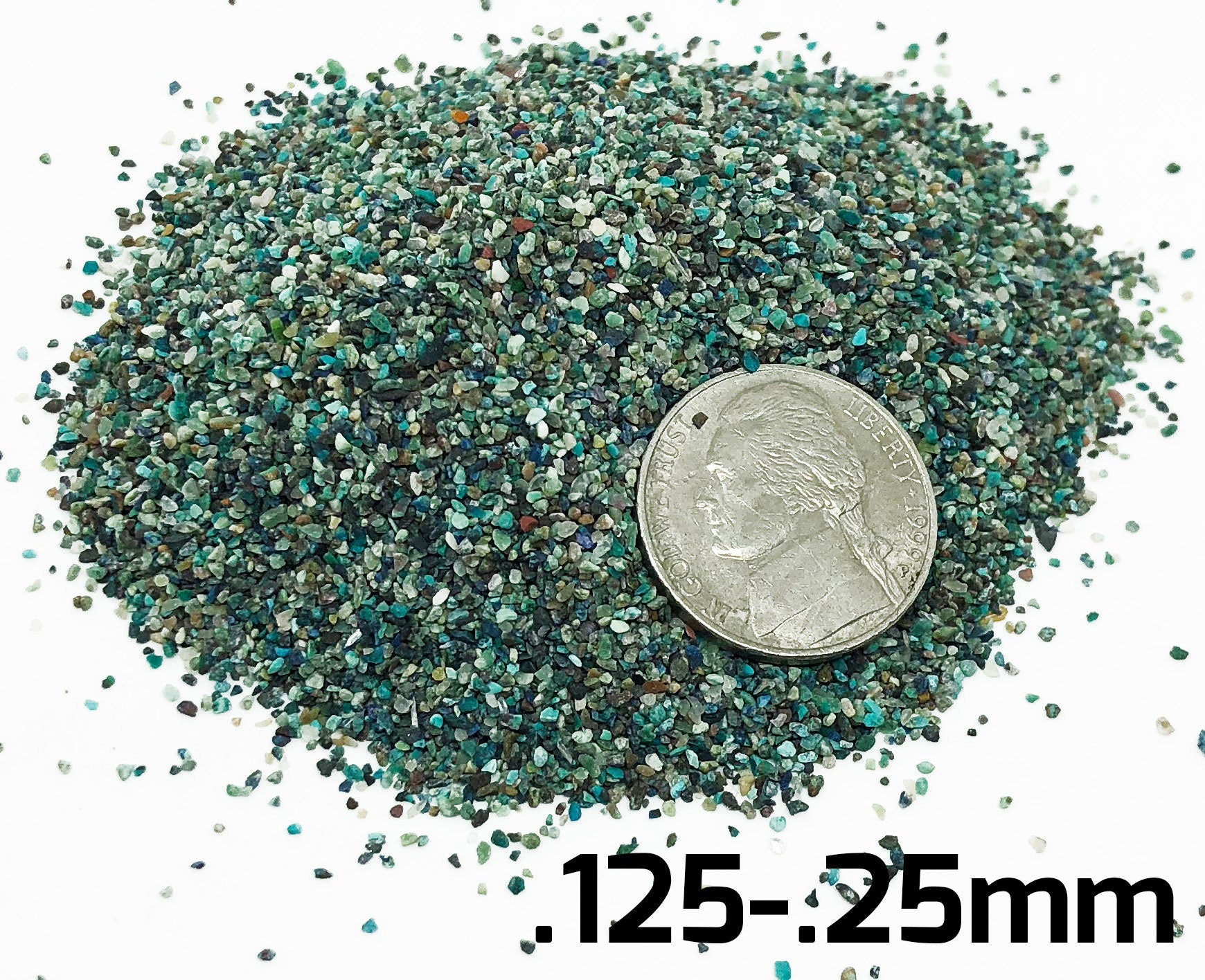 Crushed Phoenix Turquoise, All SIZES, Perfect for Orgone