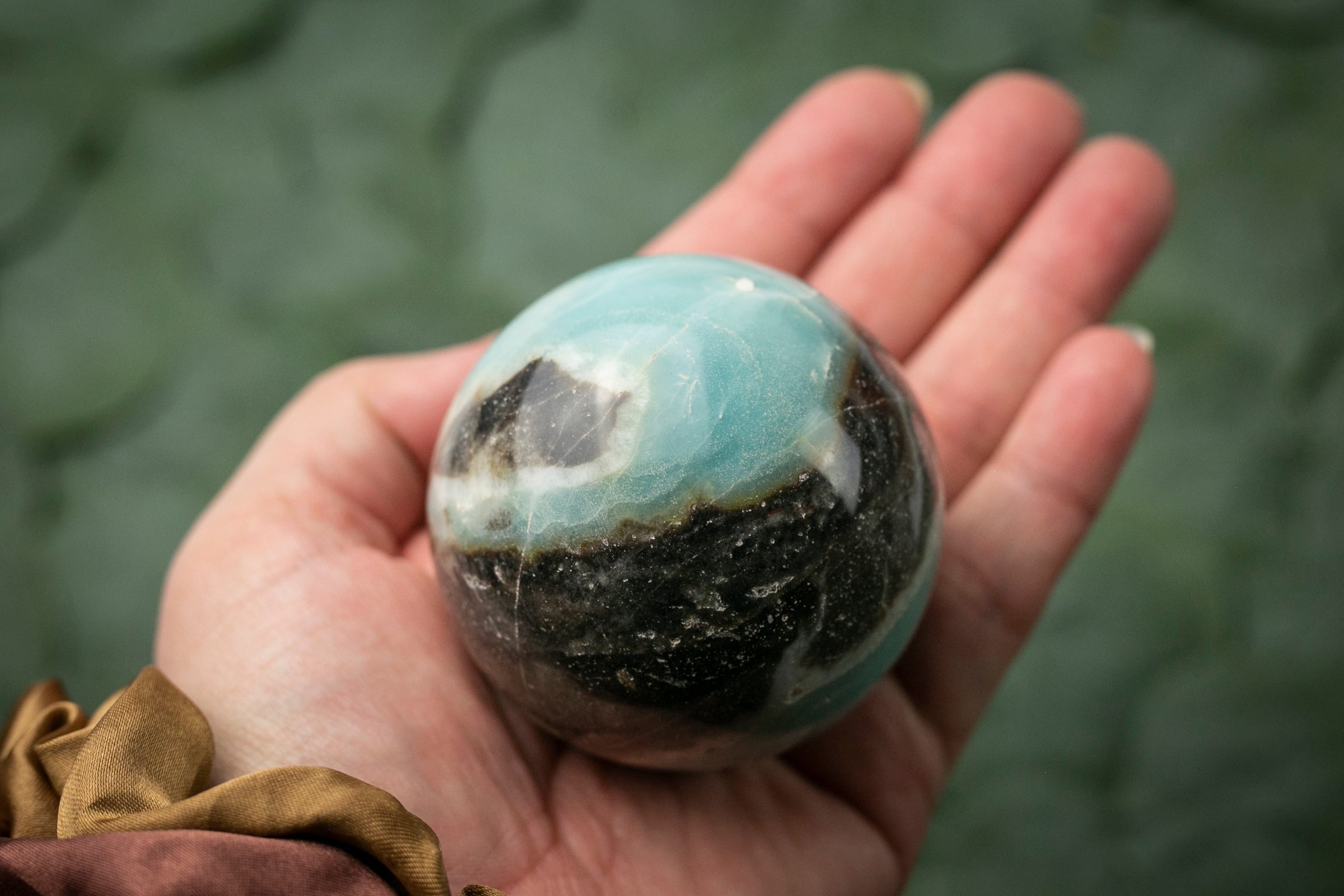 Amazonite Stone Crystal Ball