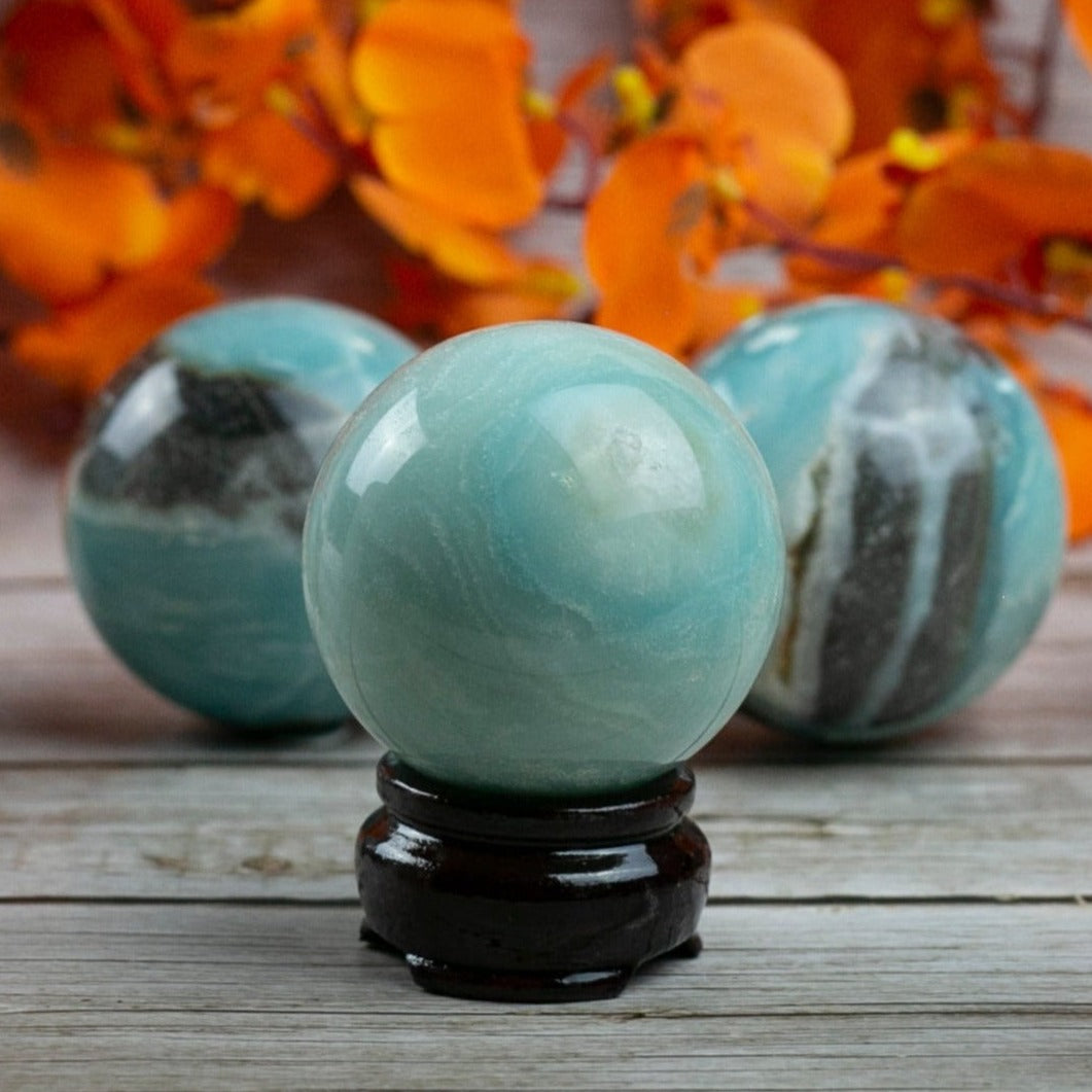 Amazonite Stone Crystal Ball