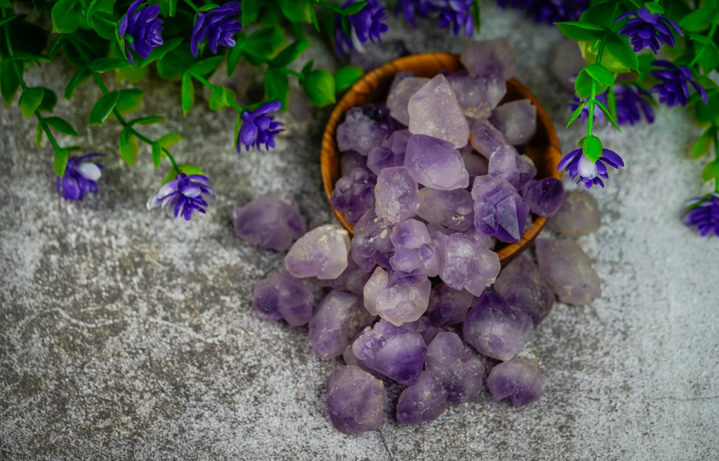 Raw Amethyst Cluster Points