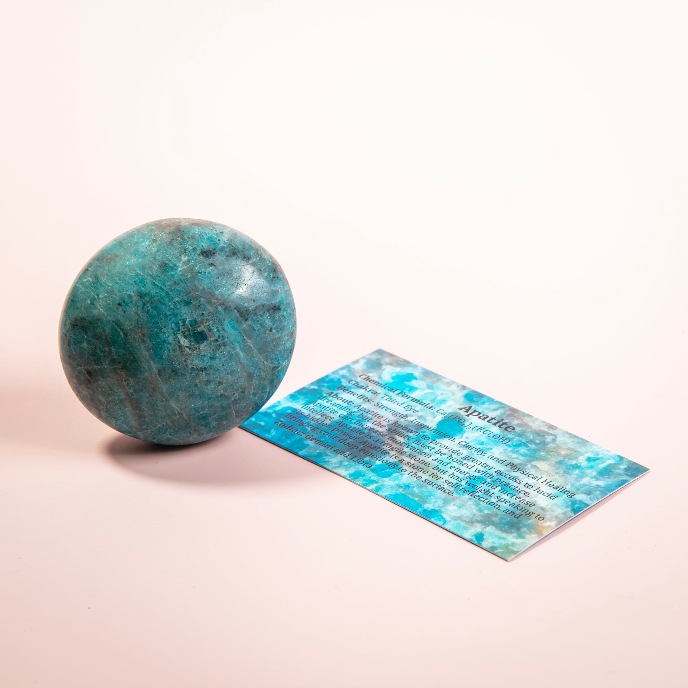 Large Apatite Palm Stone