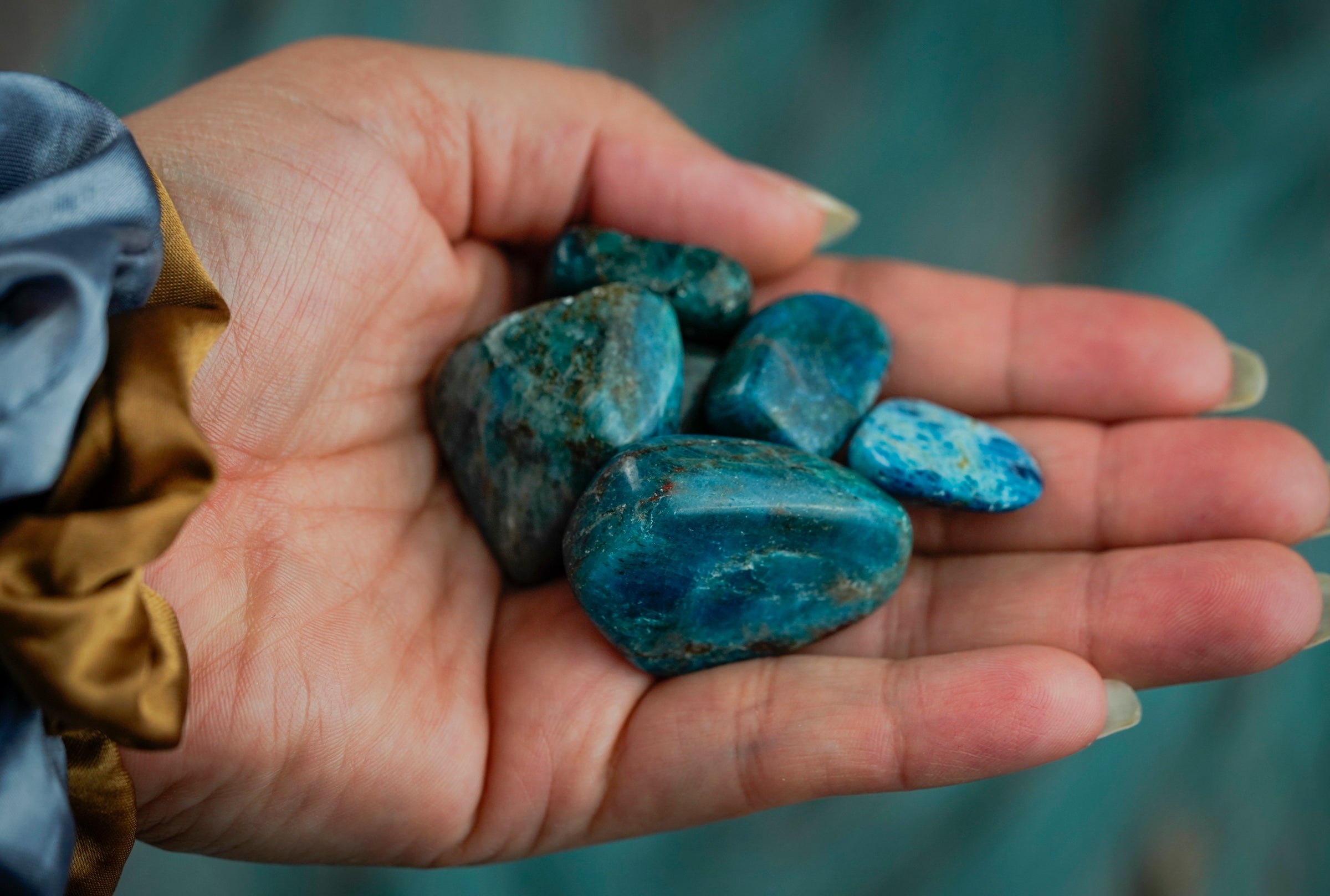 Tumbled Apatite Polished Stone