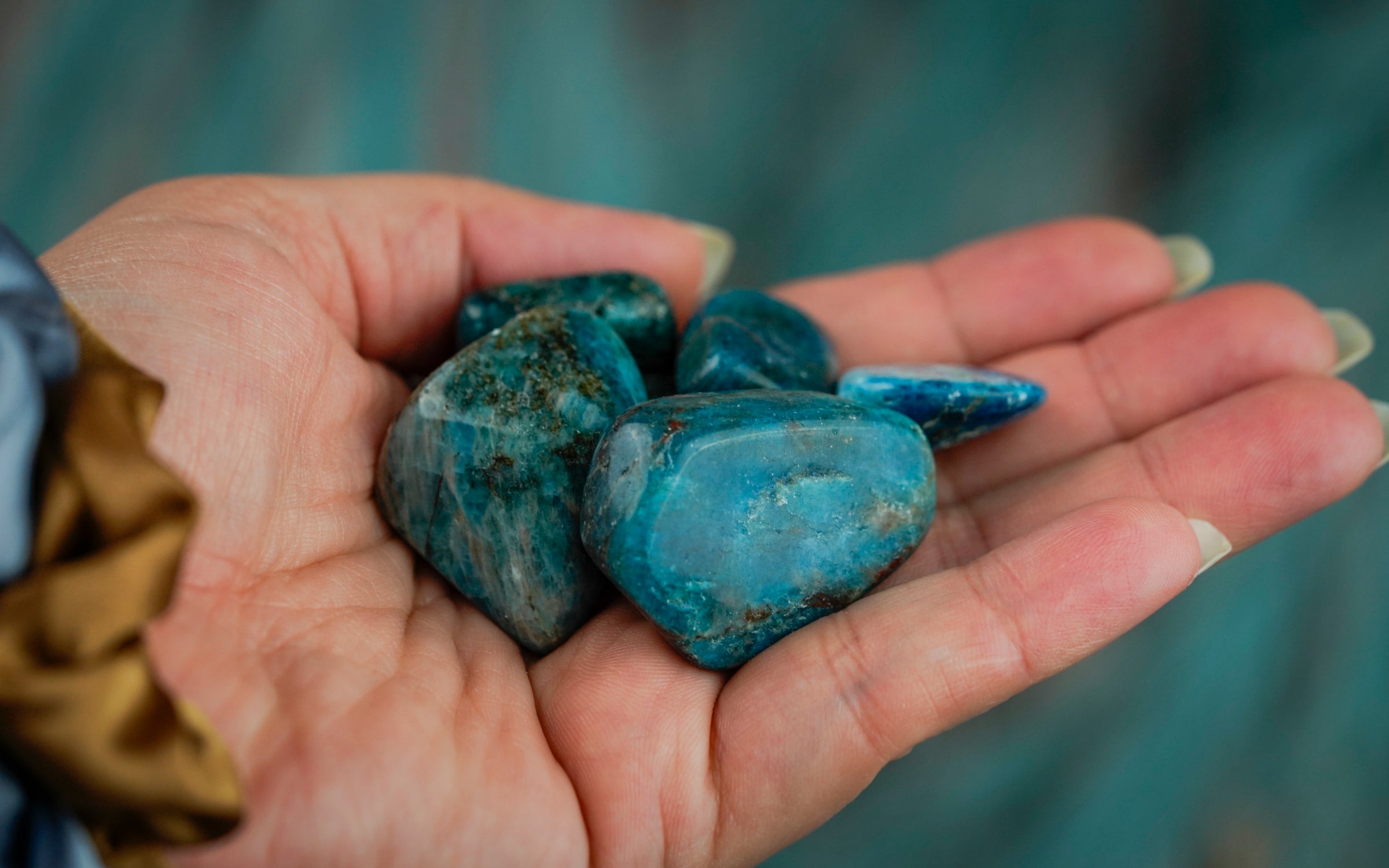 Tumbled Apatite Polished Stone