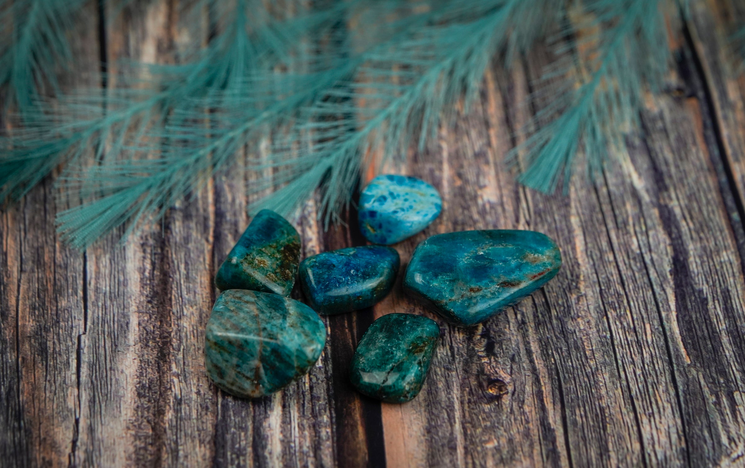 Tumbled Apatite Polished Stone