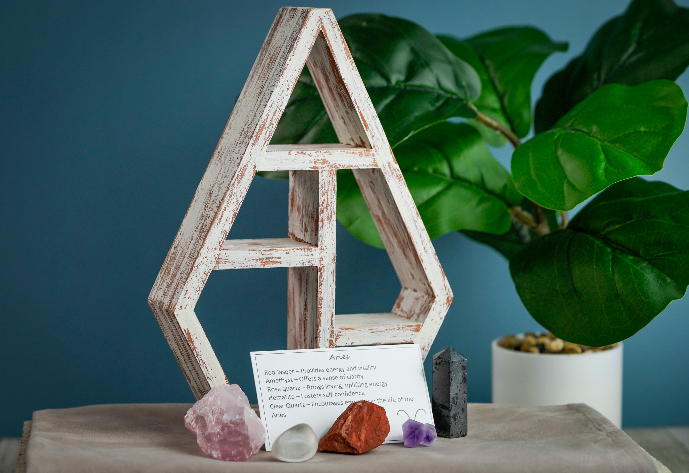 Aries Crystal Shelf Set