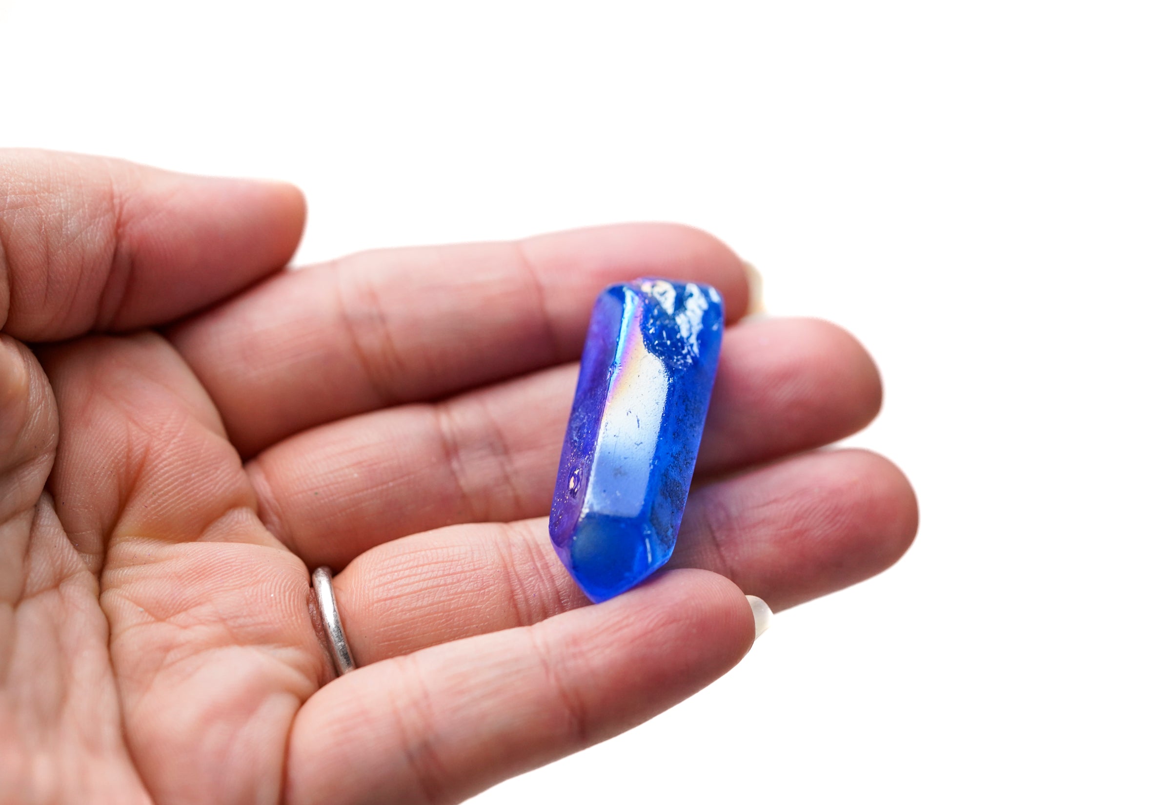 Aura Quartz Blue Crystal point