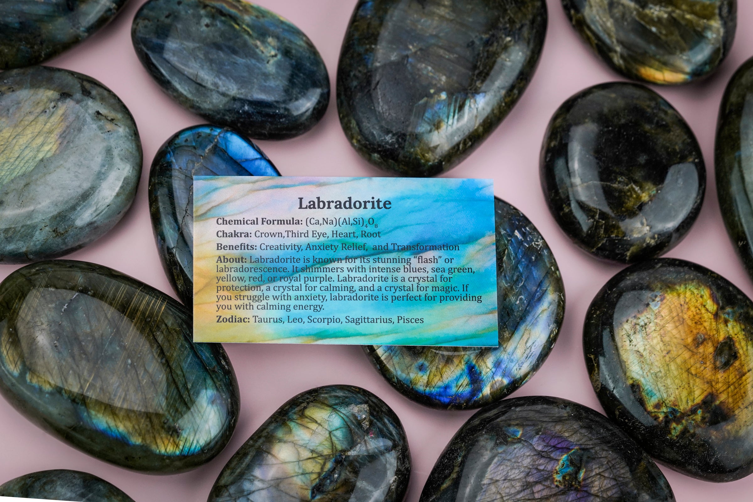 Labradorite Palm Stone