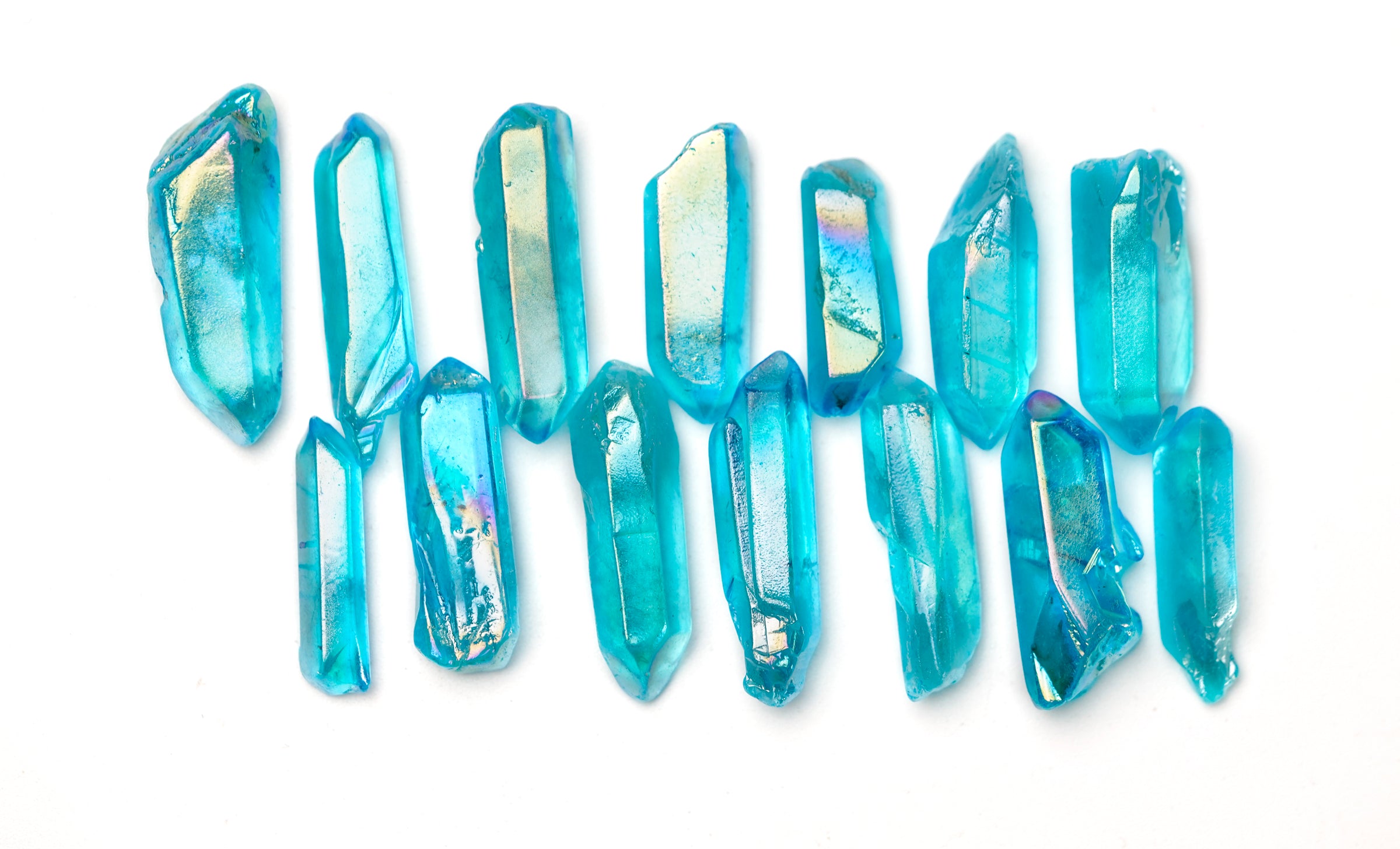 Aura Quartz Light Blue Crystal point