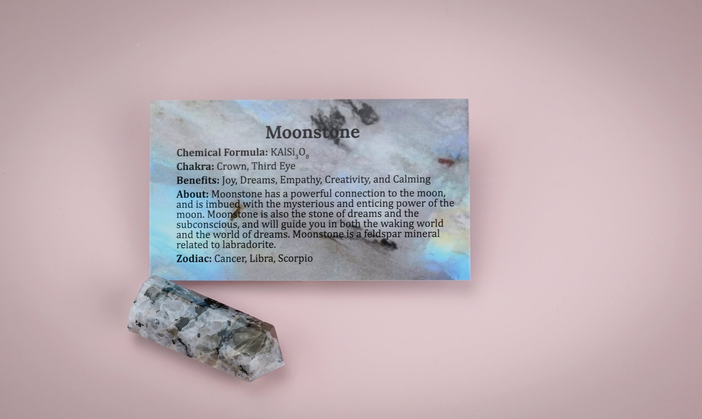 Moonstone Crystal Point