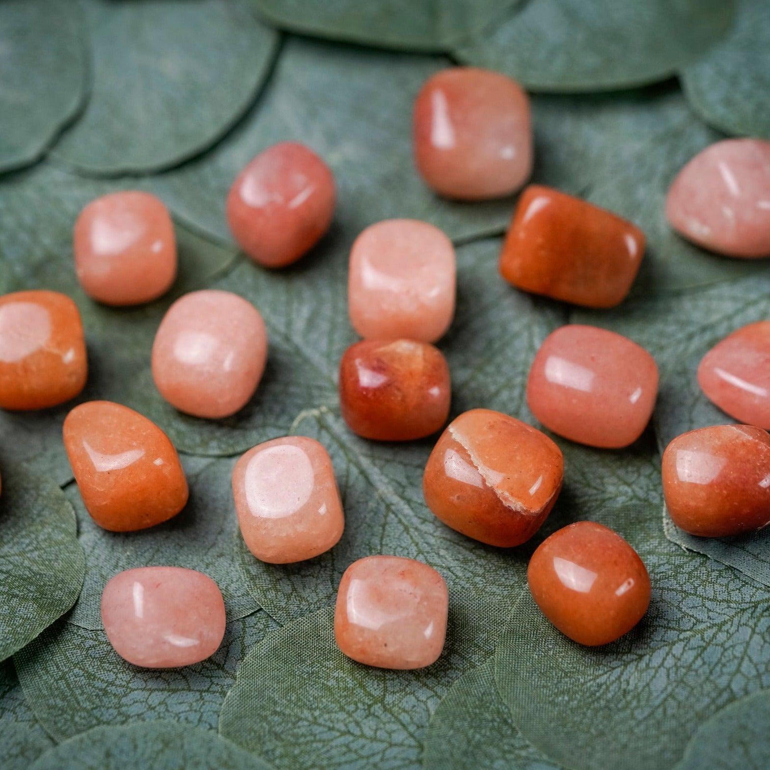 Tumbled Orange Aventurine Polished Stone