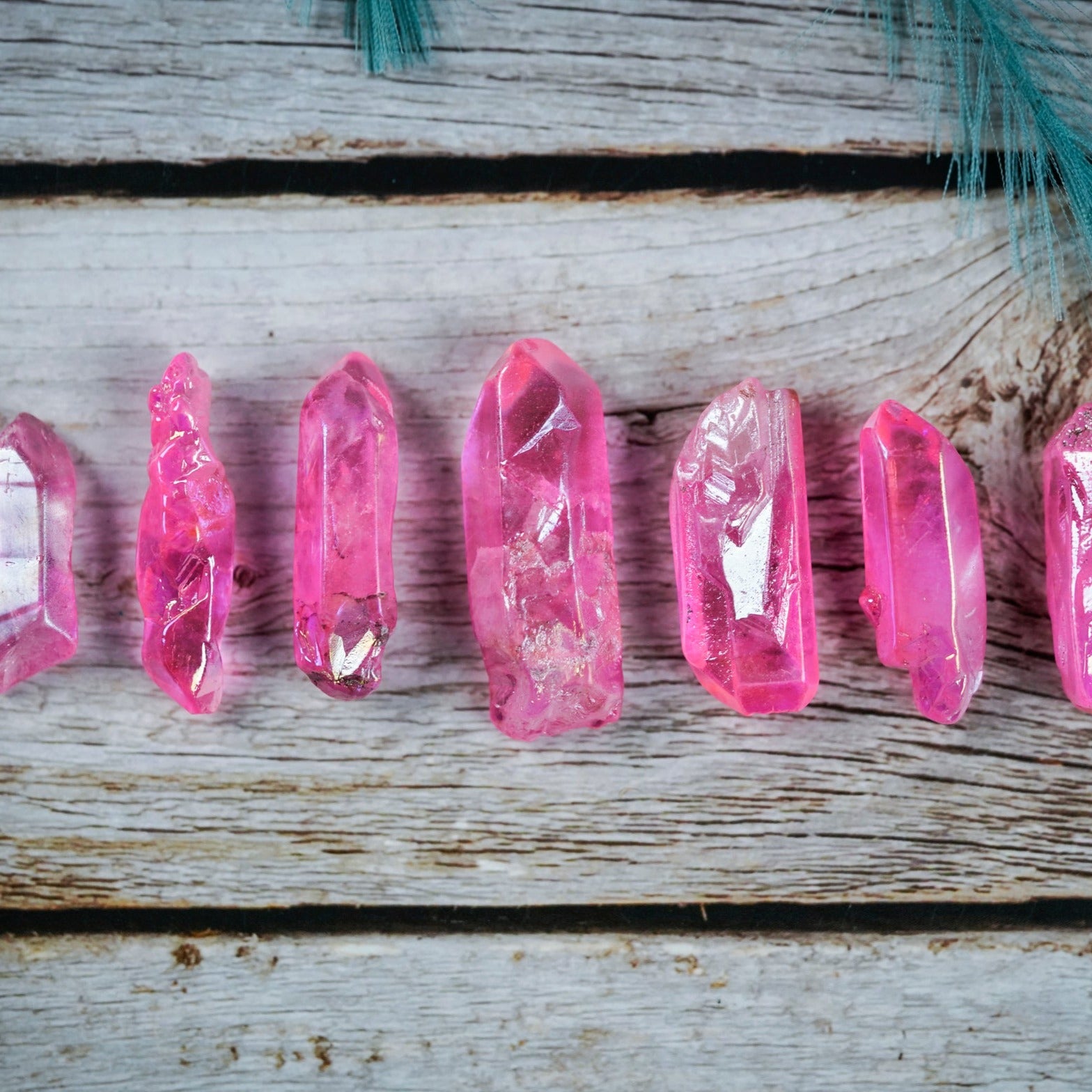 Pink Aura Quartz Crystal Point