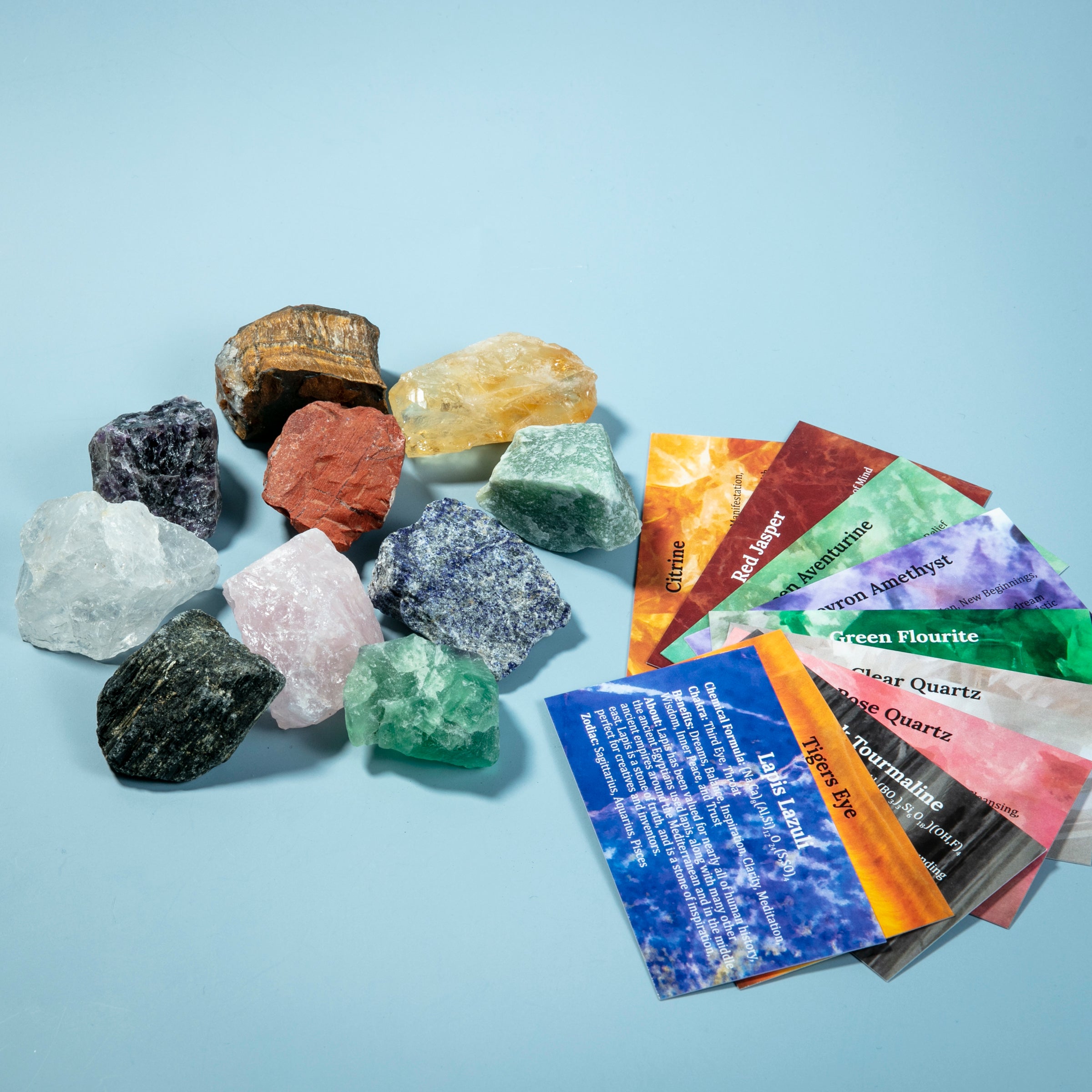 10 pcs Raw Crystals Beginner Kit