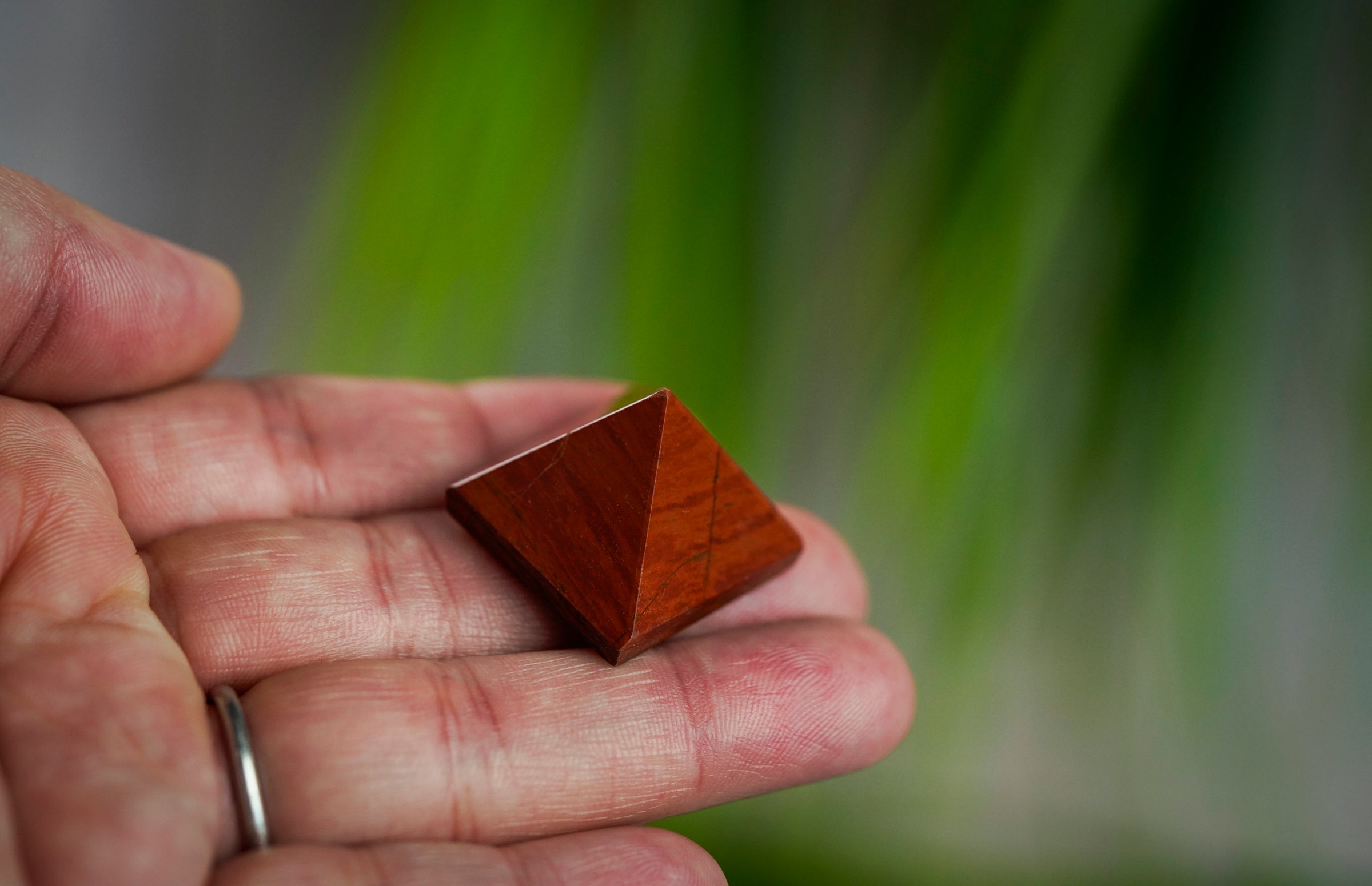 Red Jasper Crystal Pyramid