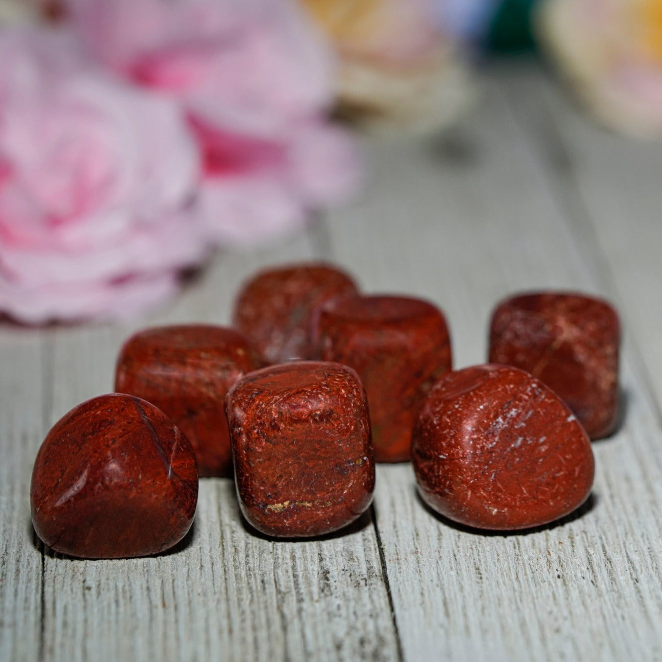 Tumbled Red Jasper Polished Stone