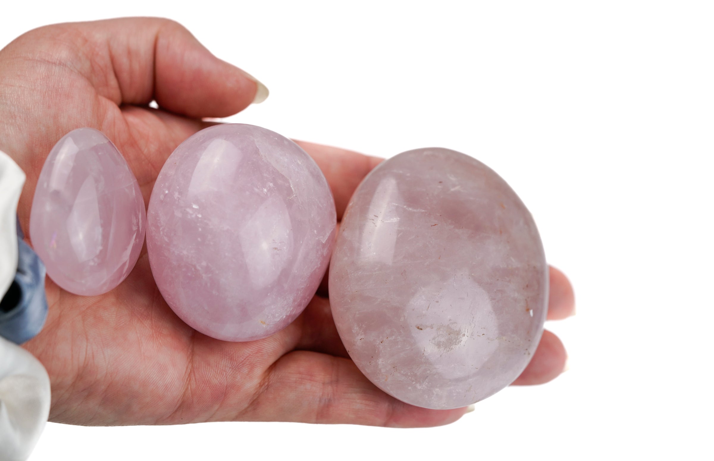 Rose Quartz Palm Stone