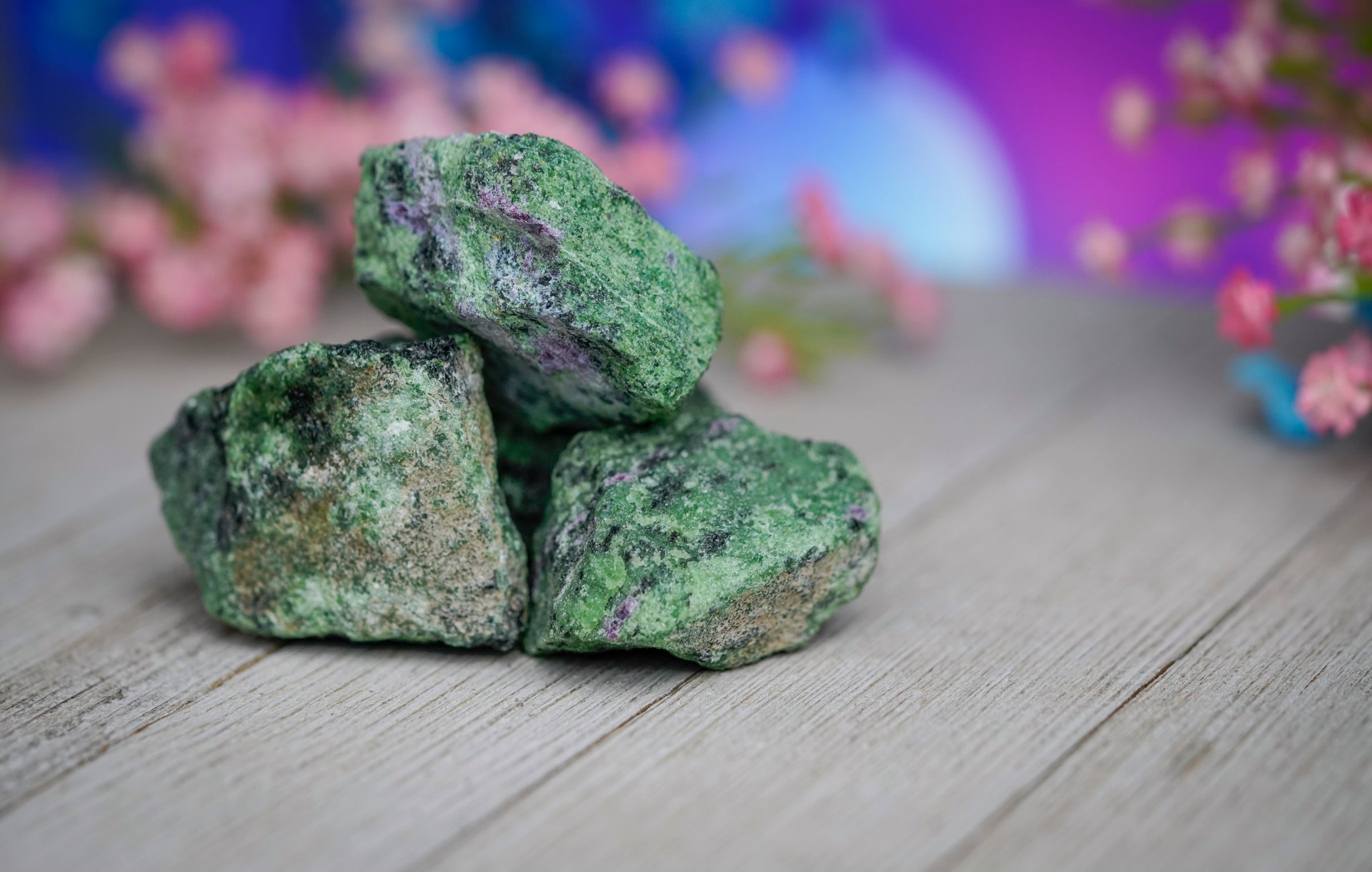 Raw Ruby Zoisite Rough Stone