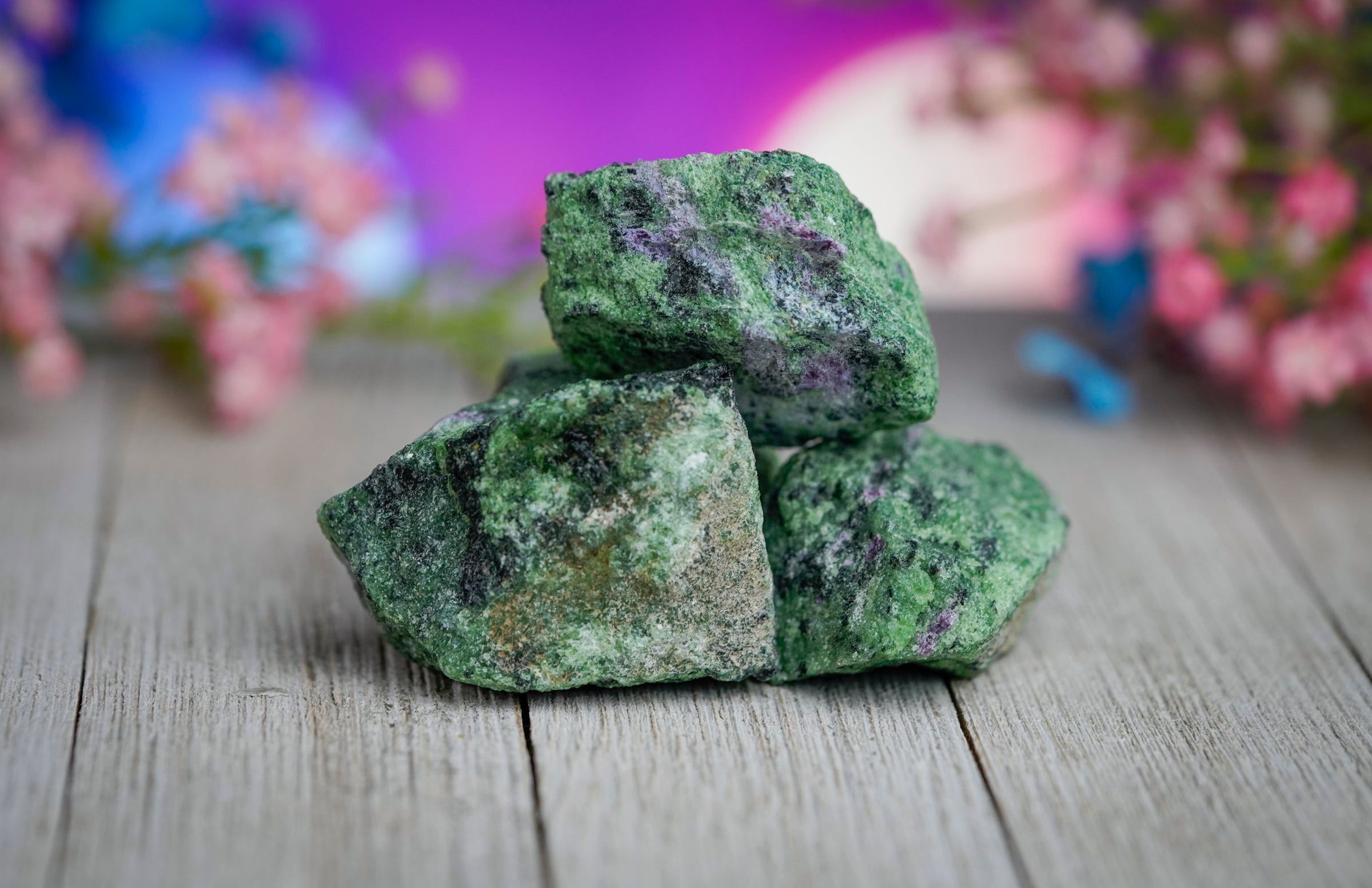 Raw Ruby Zoisite Rough Stone