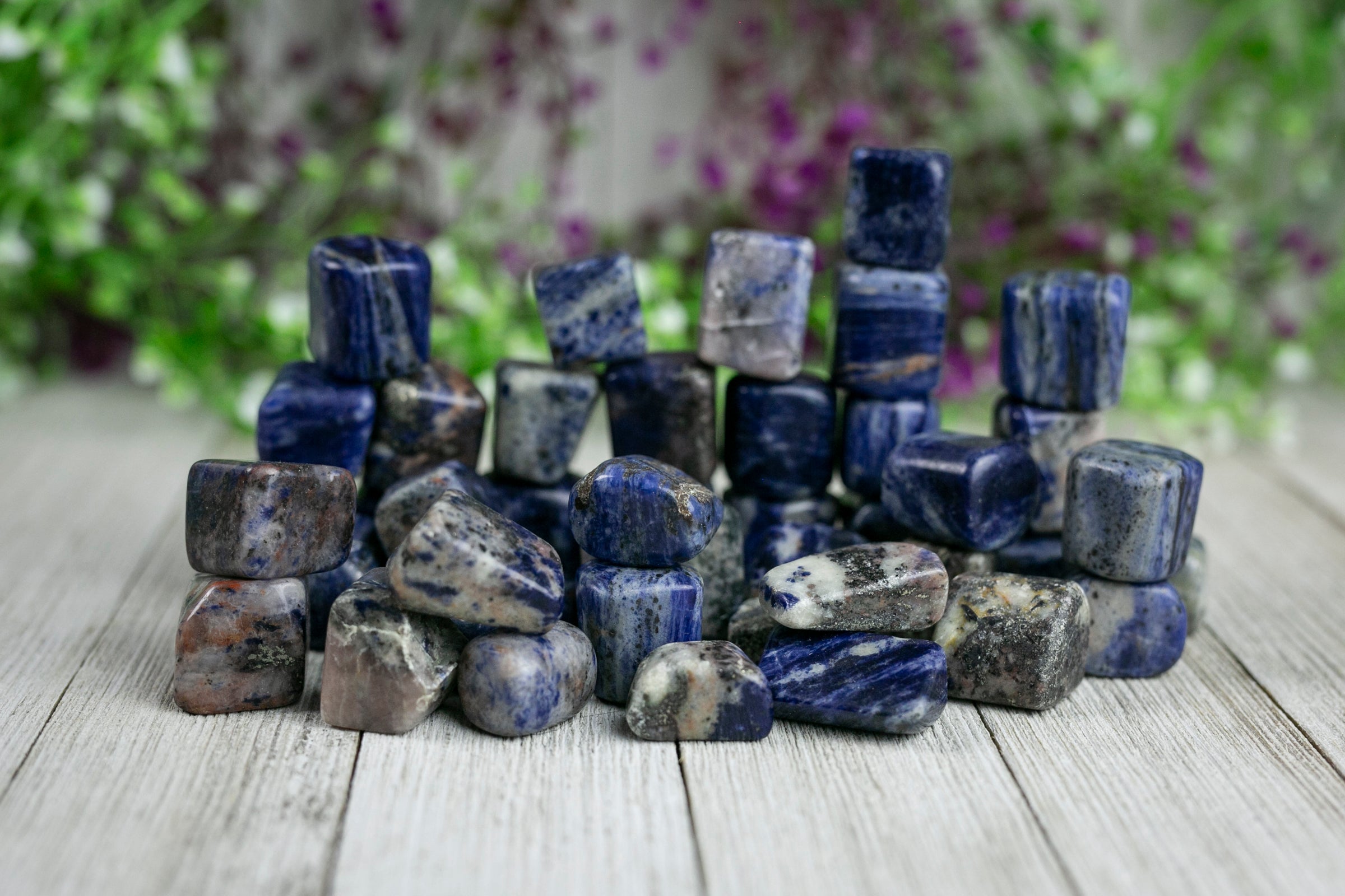 Tumbled Sodalite Polished Stone