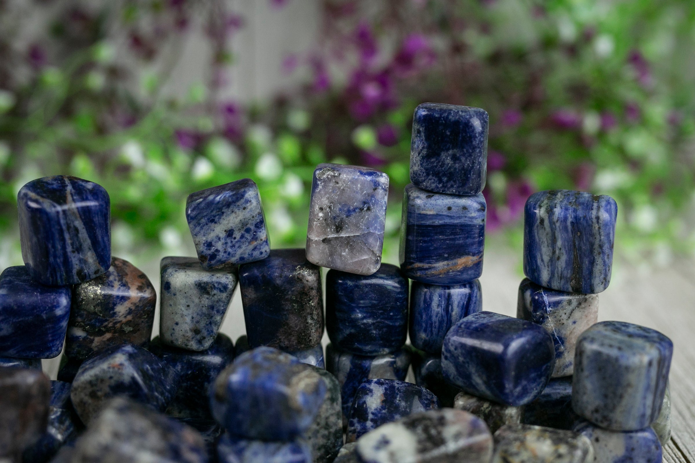 Tumbled Sodalite Polished Stone