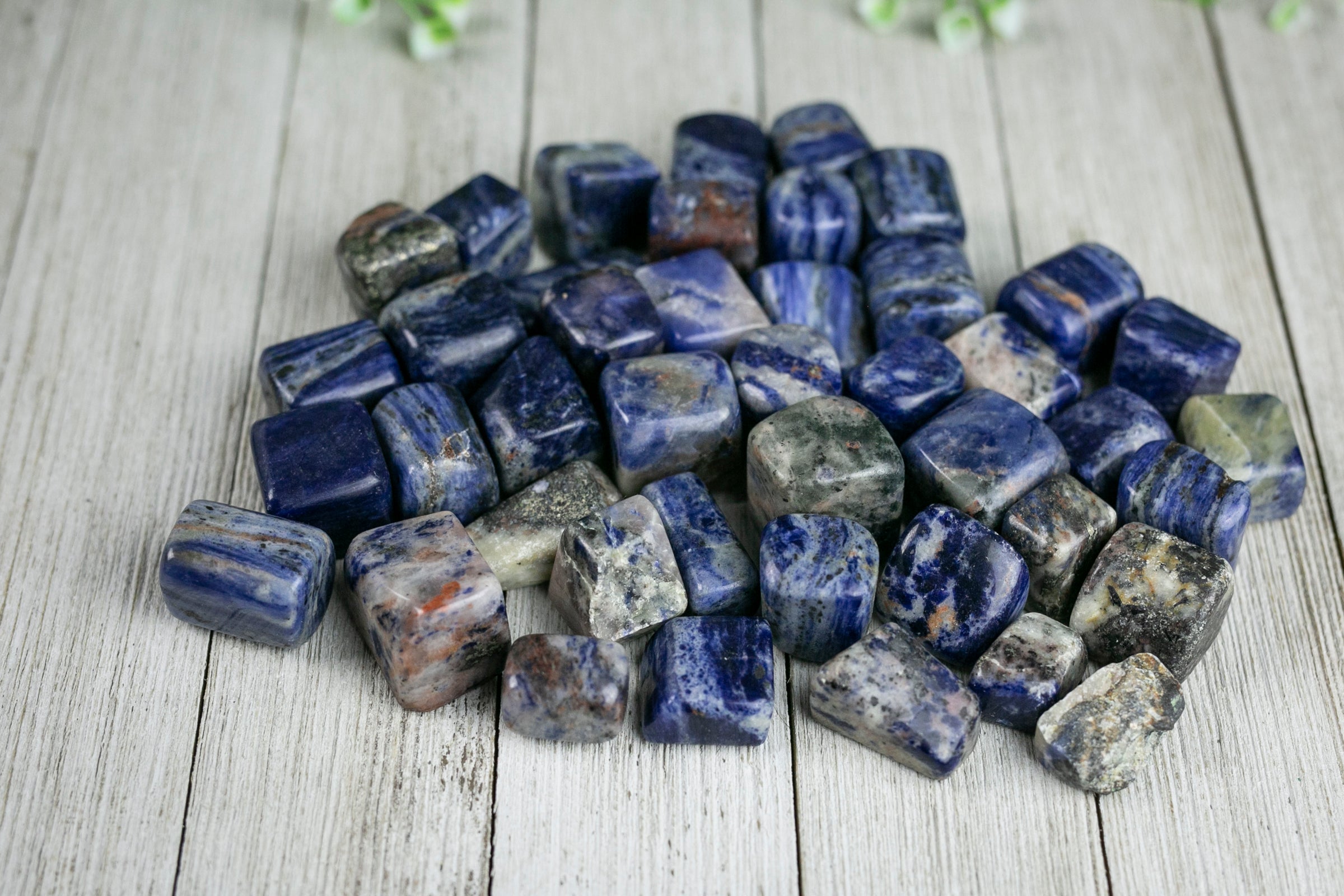 Tumbled Sodalite Polished Stone