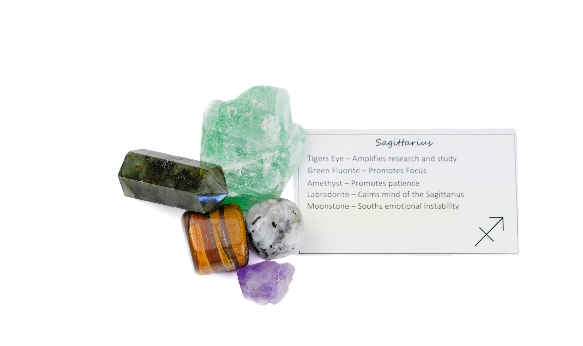 Sagittarius Crystal Shelf Set