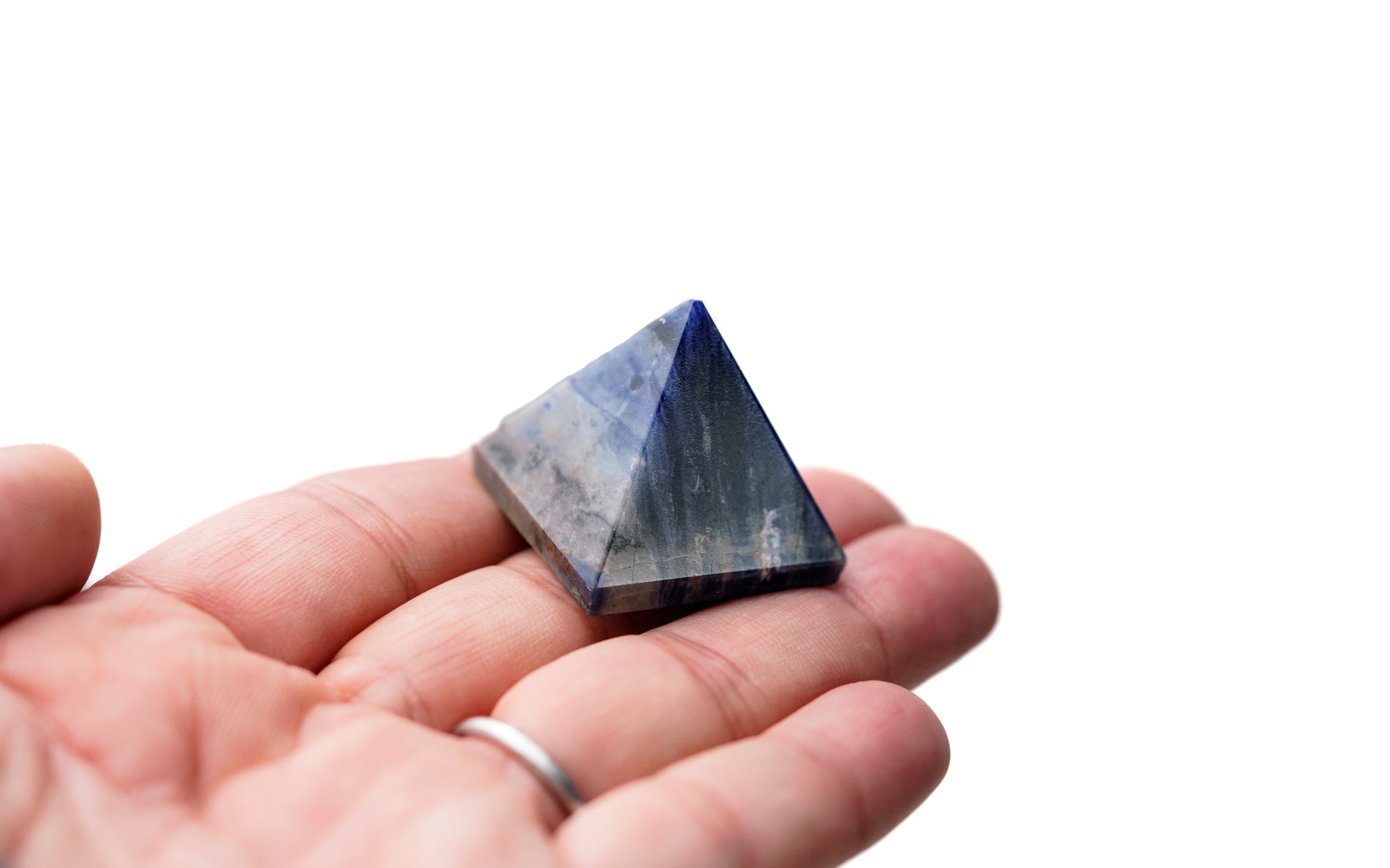 Sodalite Crystal Pyramid