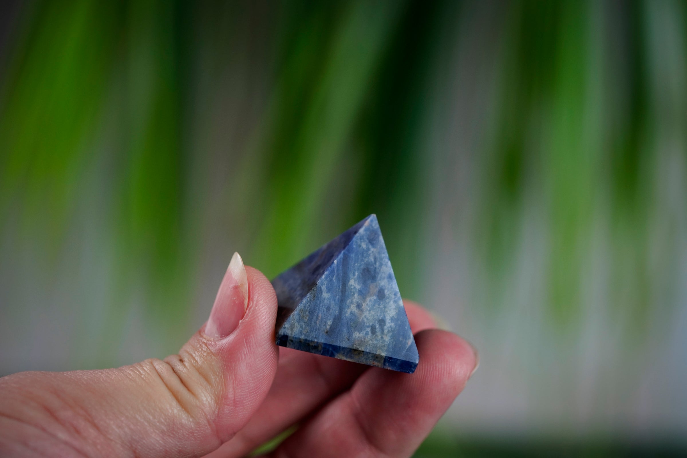 Sodalite Crystal Pyramid