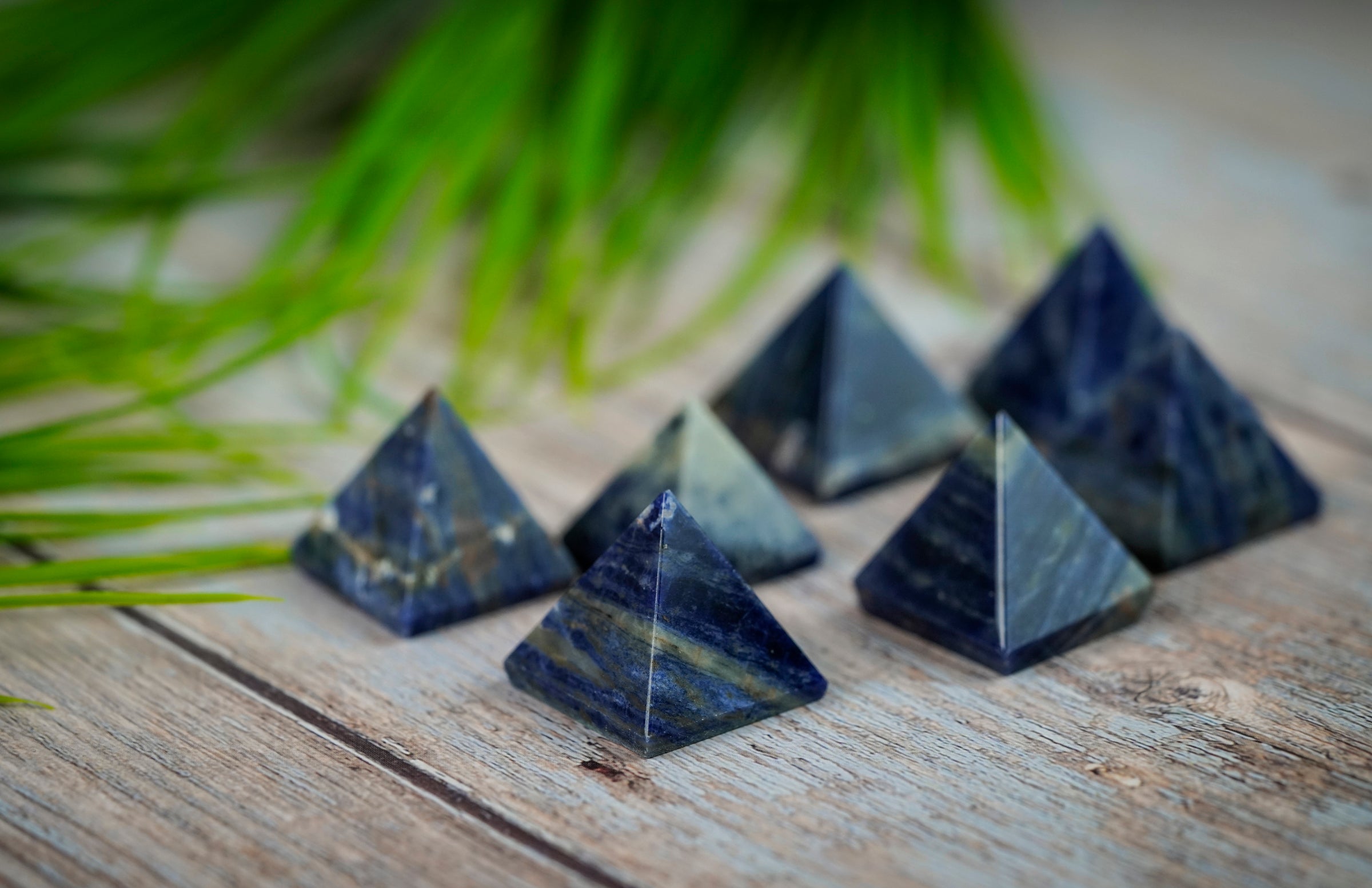 Sodalite Crystal Pyramid