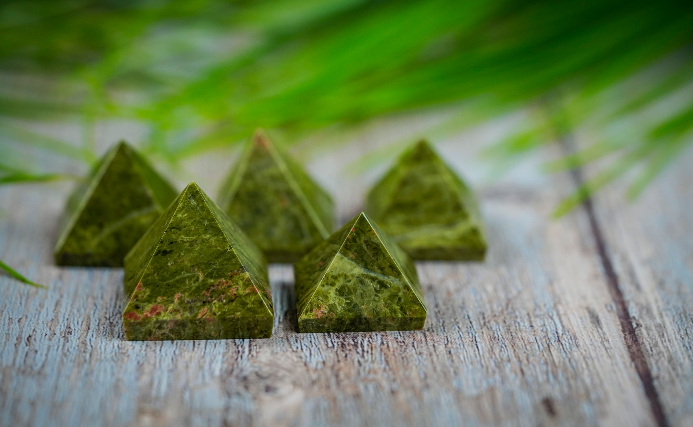 Unakite Crystal Pyramid