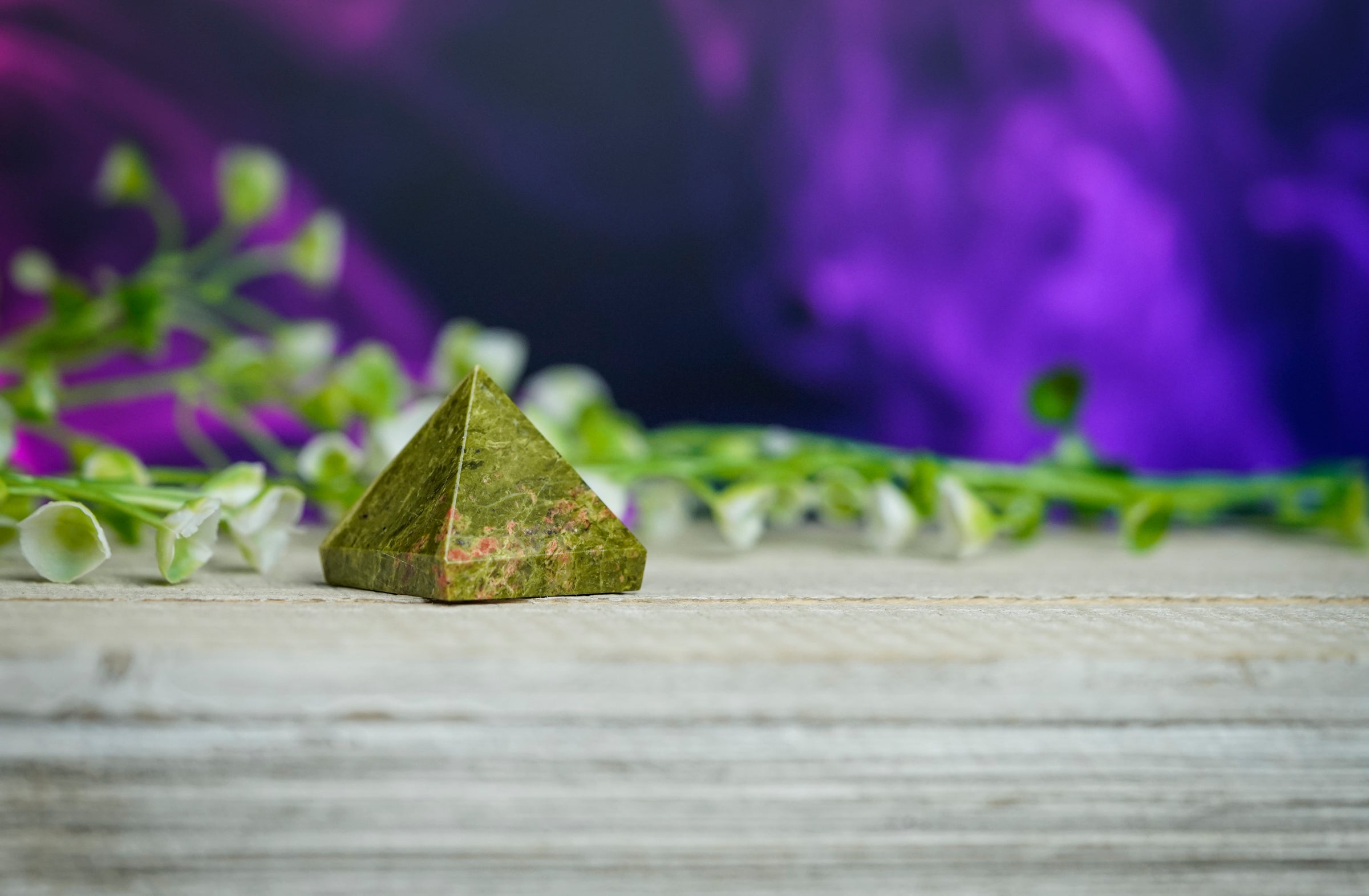 Unakite Crystal Pyramid