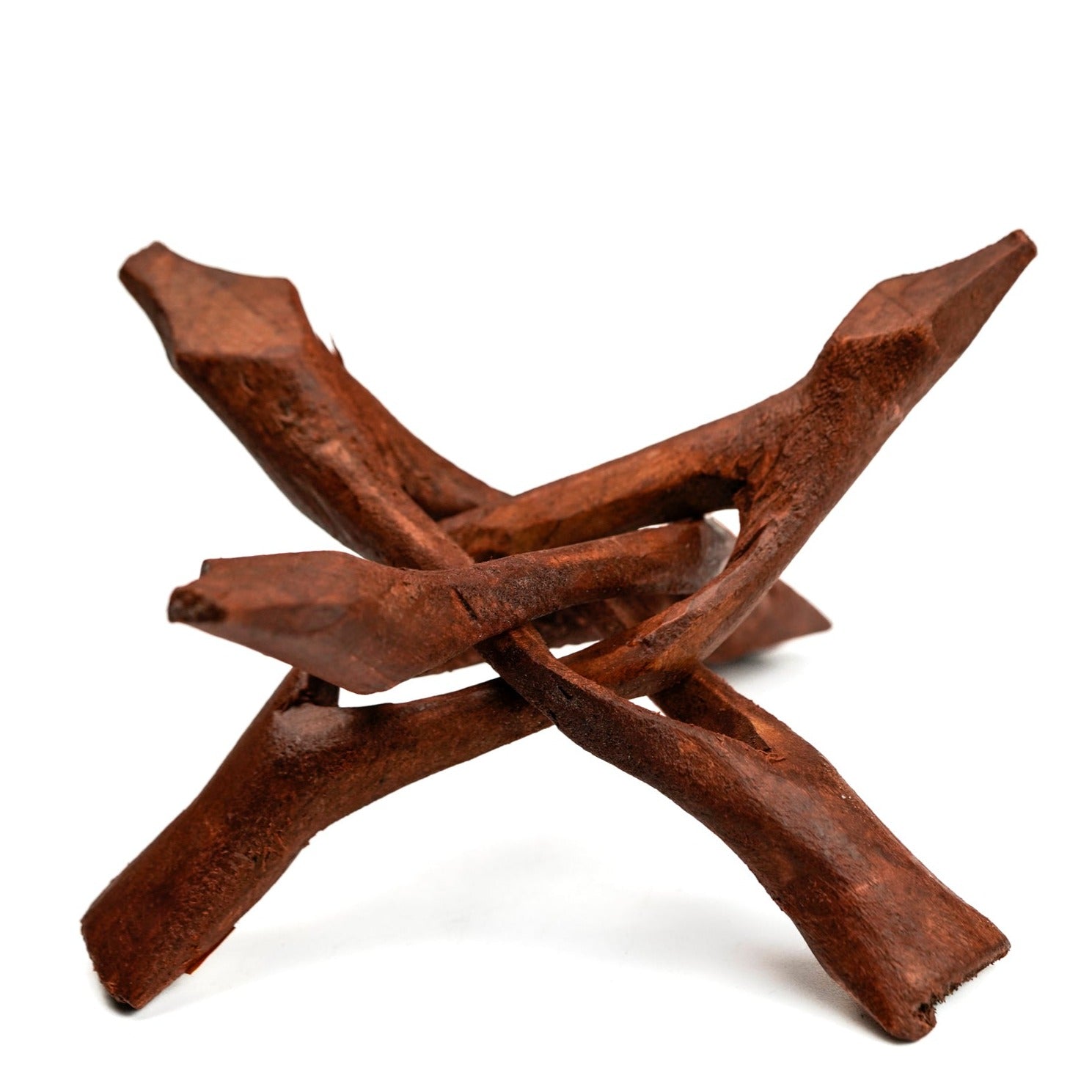 Wooden Tripod Stand for Smudging and Display, Cobra Stand - 7in