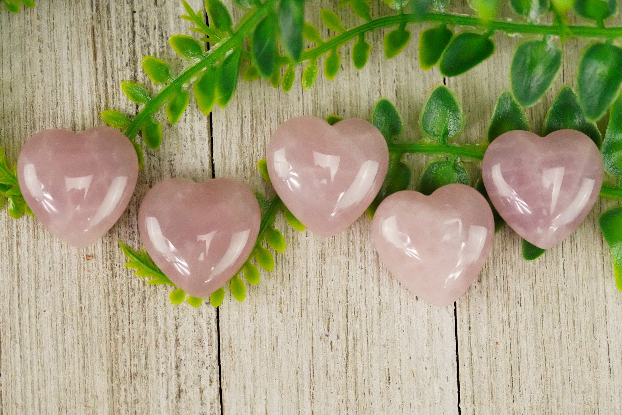 Small Rose Quartz Crystal Heart