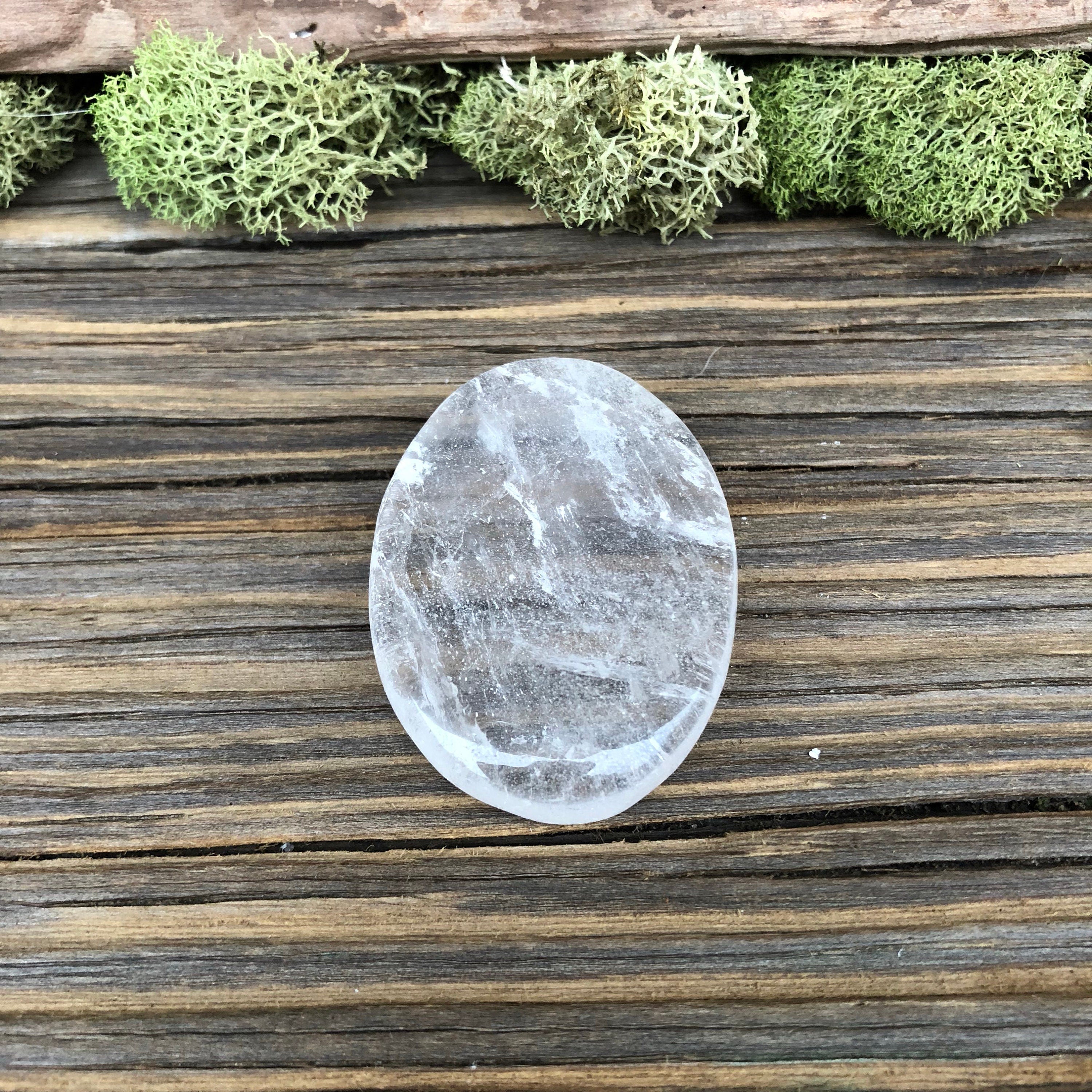 Clear Quartz Worry Stone