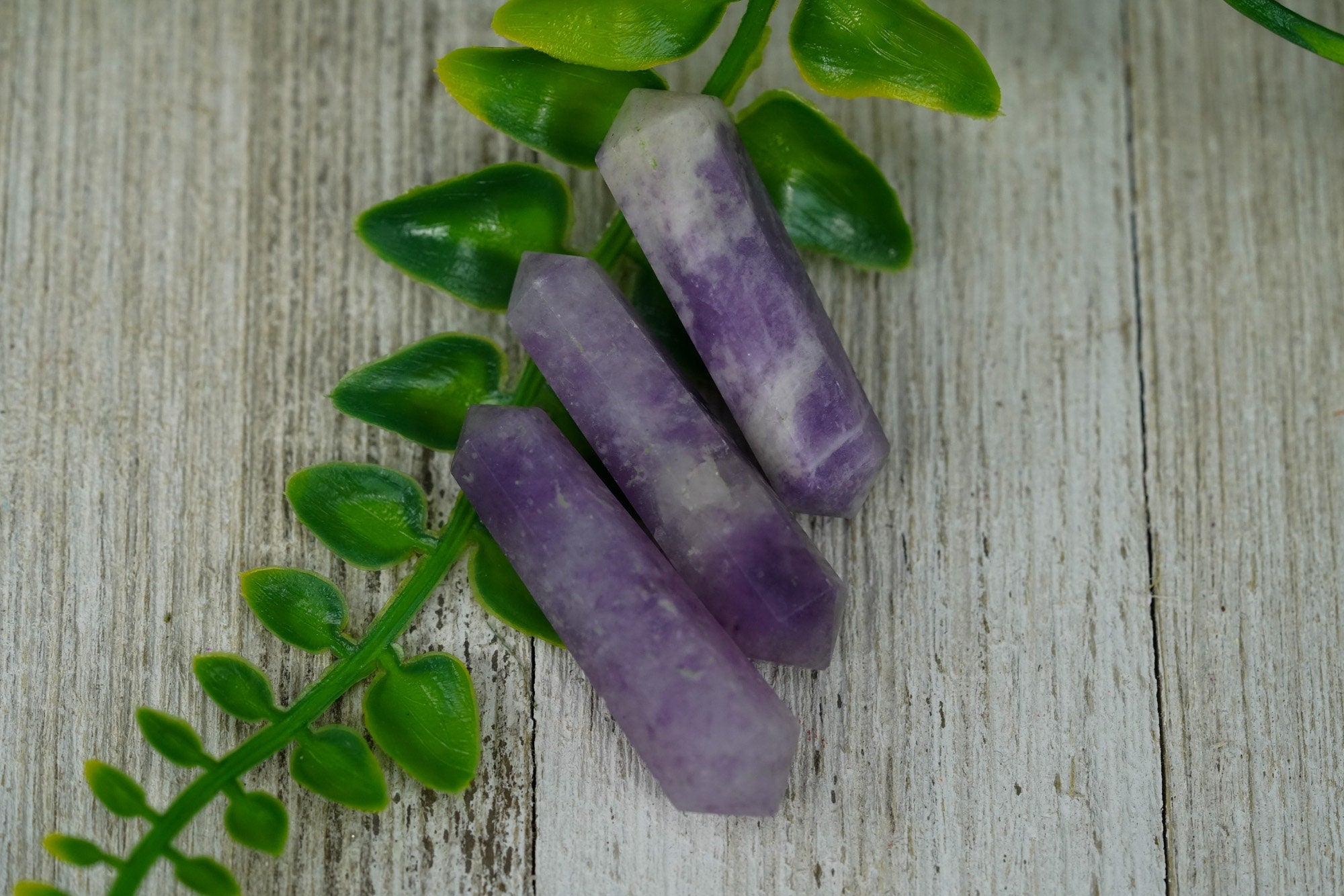 Lepidolite Double Terminated Crystals