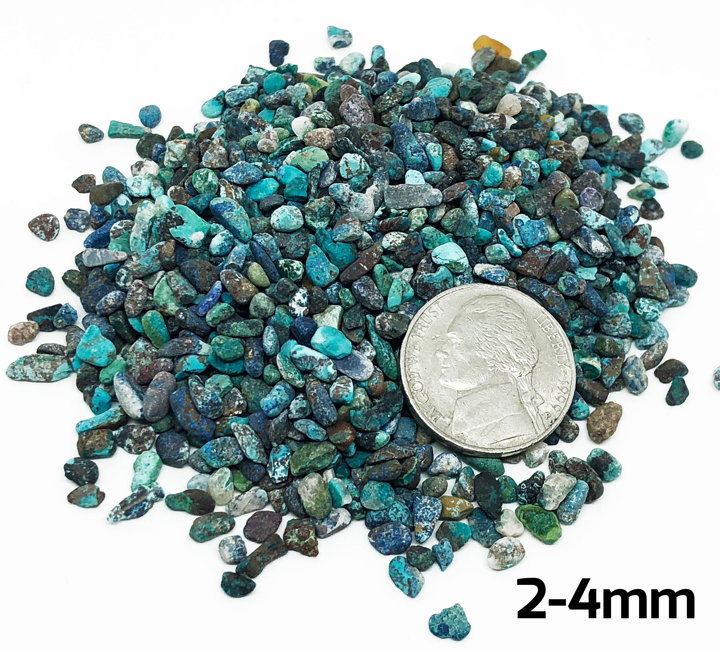 Crushed Phoenix Turquoise, All SIZES, Perfect for Orgone