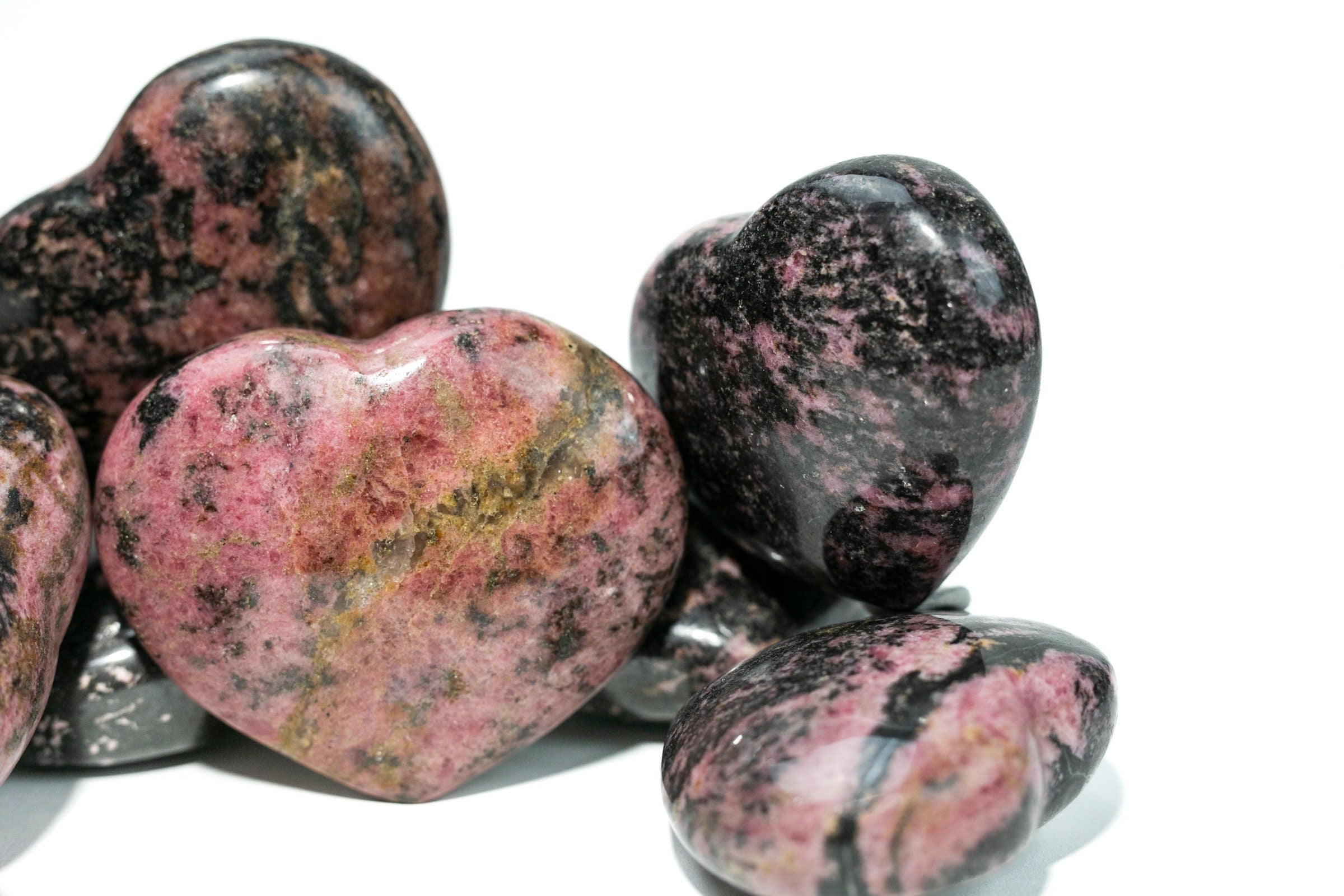 Large Rhodonite Crystal Heart