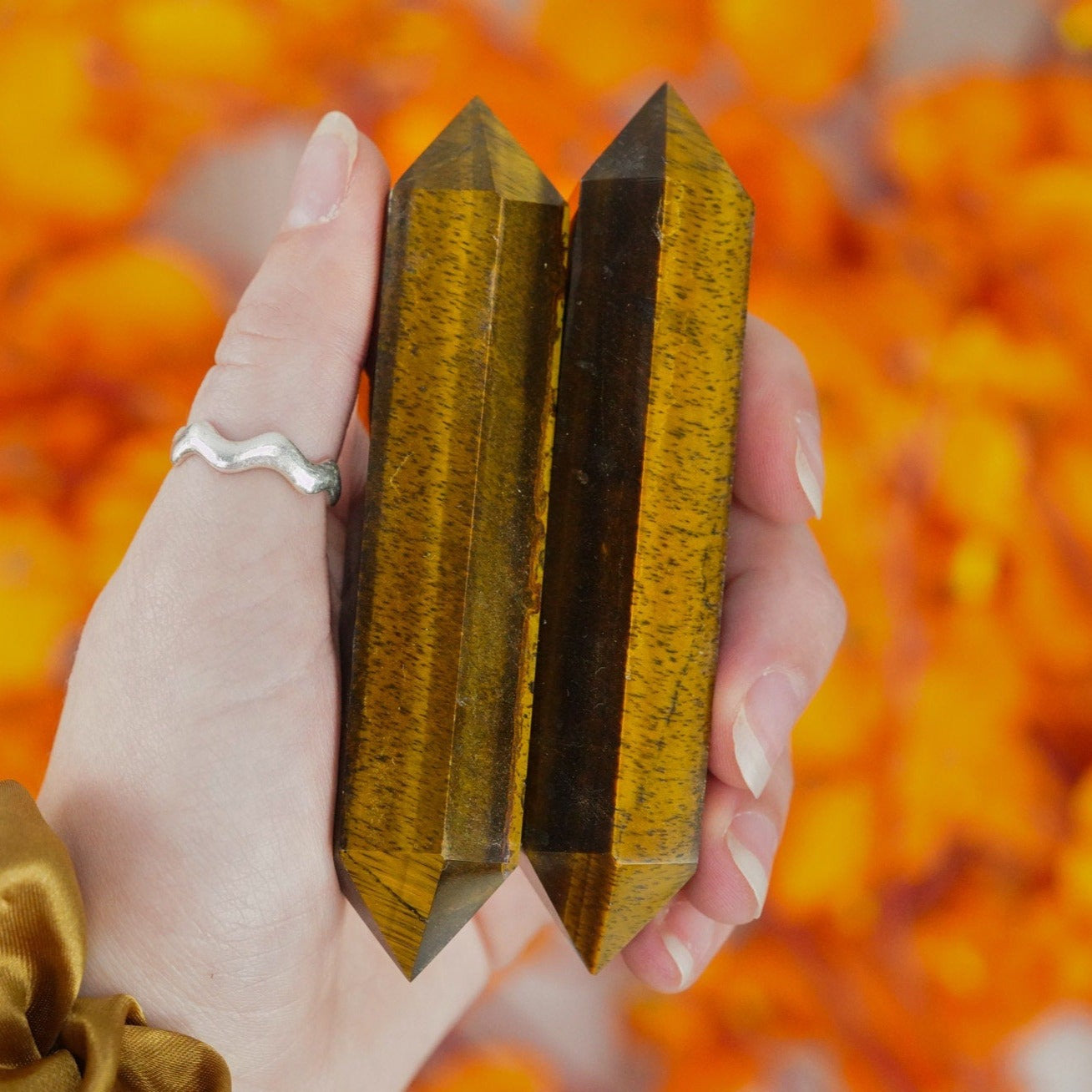 Tigers Eye Double Terminated Point