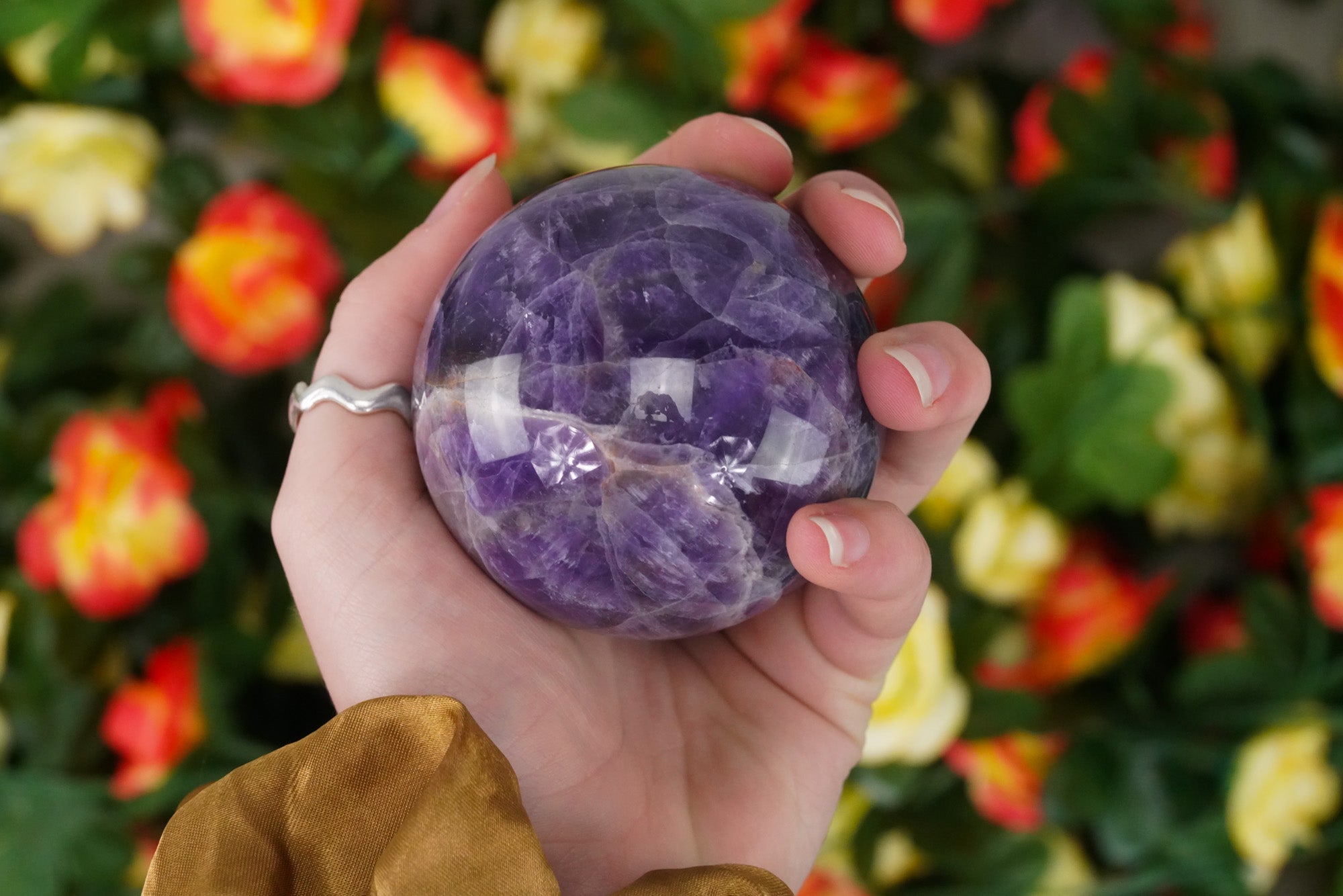 60mm Dream Amethyst Crystal Sphere