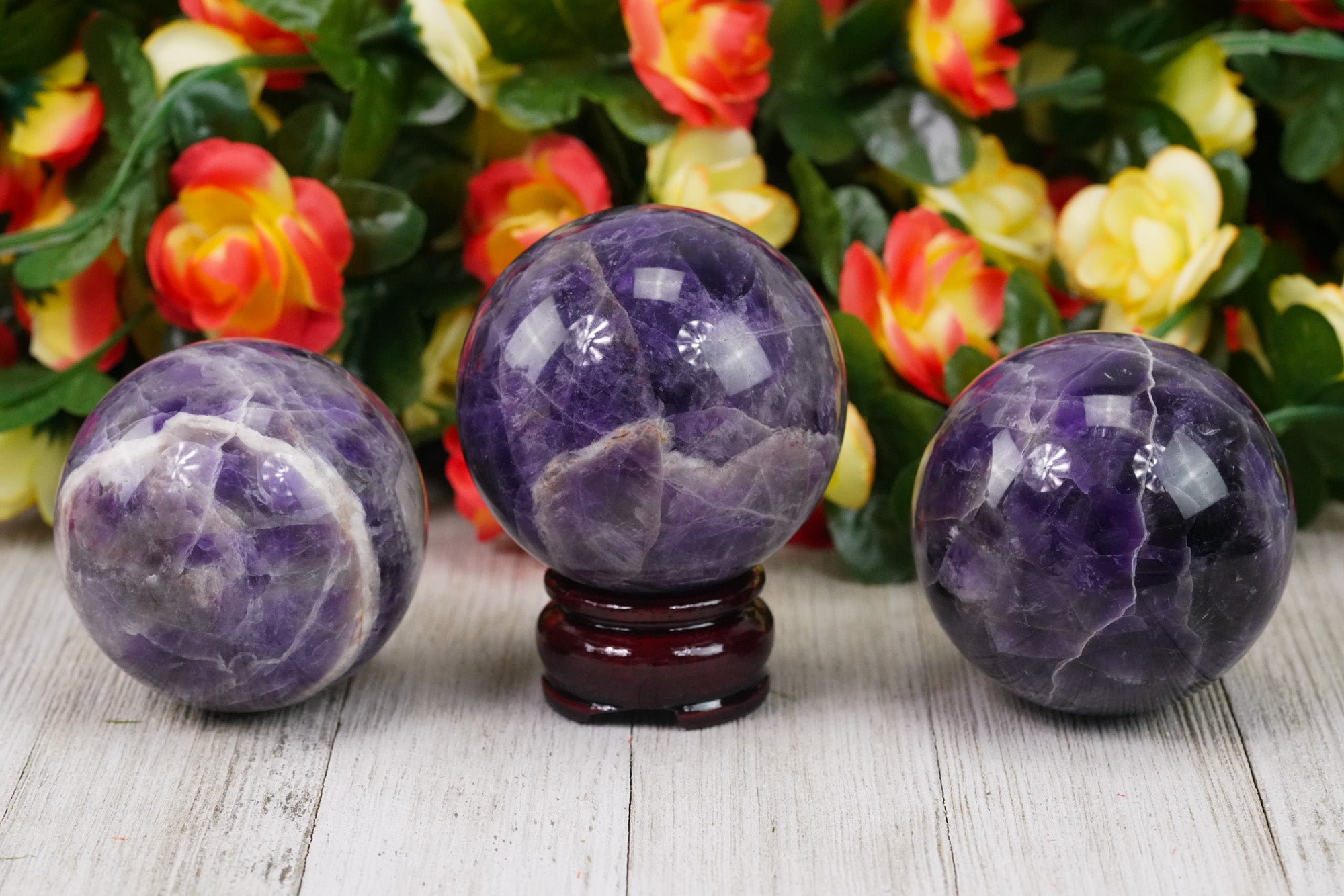 60mm Dream Amethyst Crystal Sphere