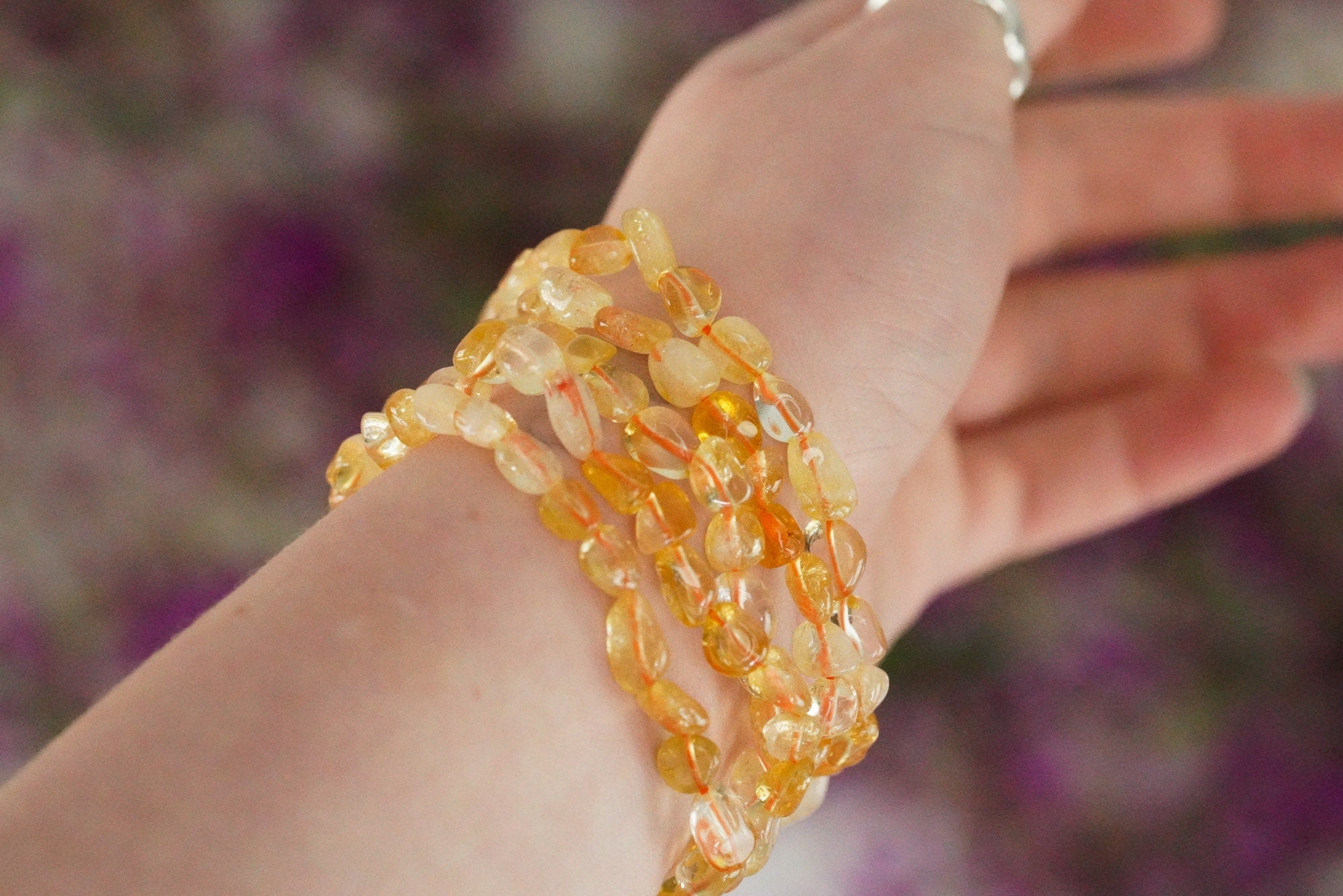 Citrine Tumbled Stone Bracelet