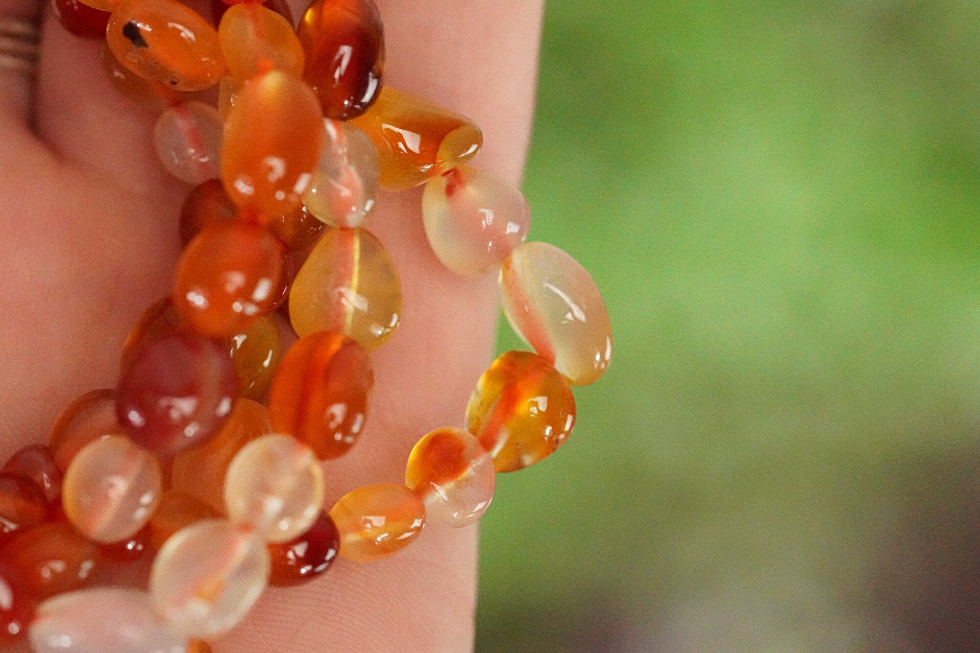 Carnelian Tumbled Stone Bracelet