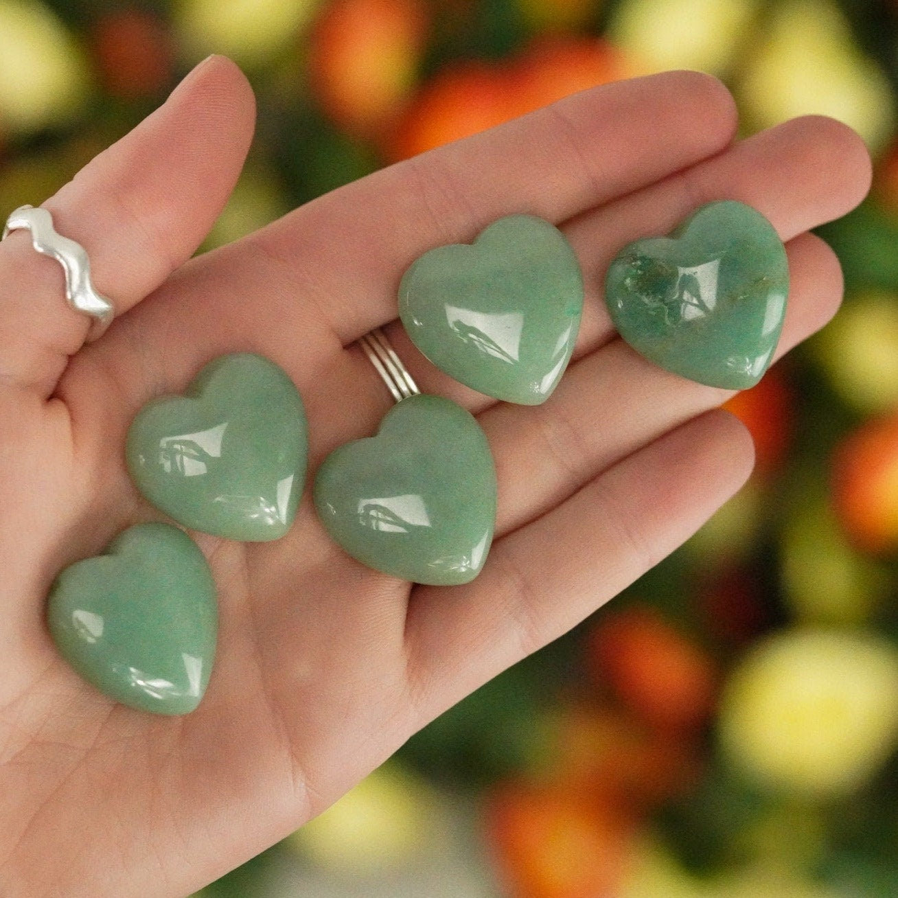 Small Green Aventurine Crystal Heart