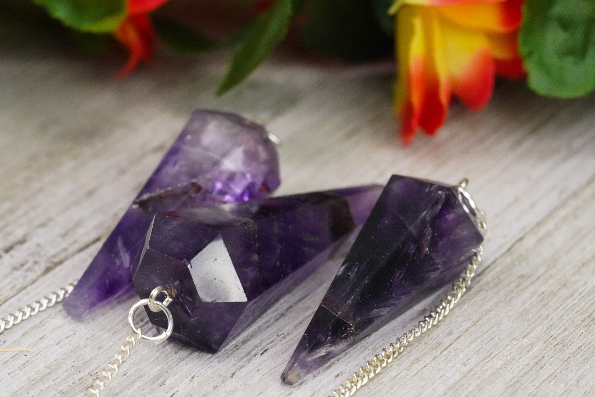 Amethyst Crystal Pendulum