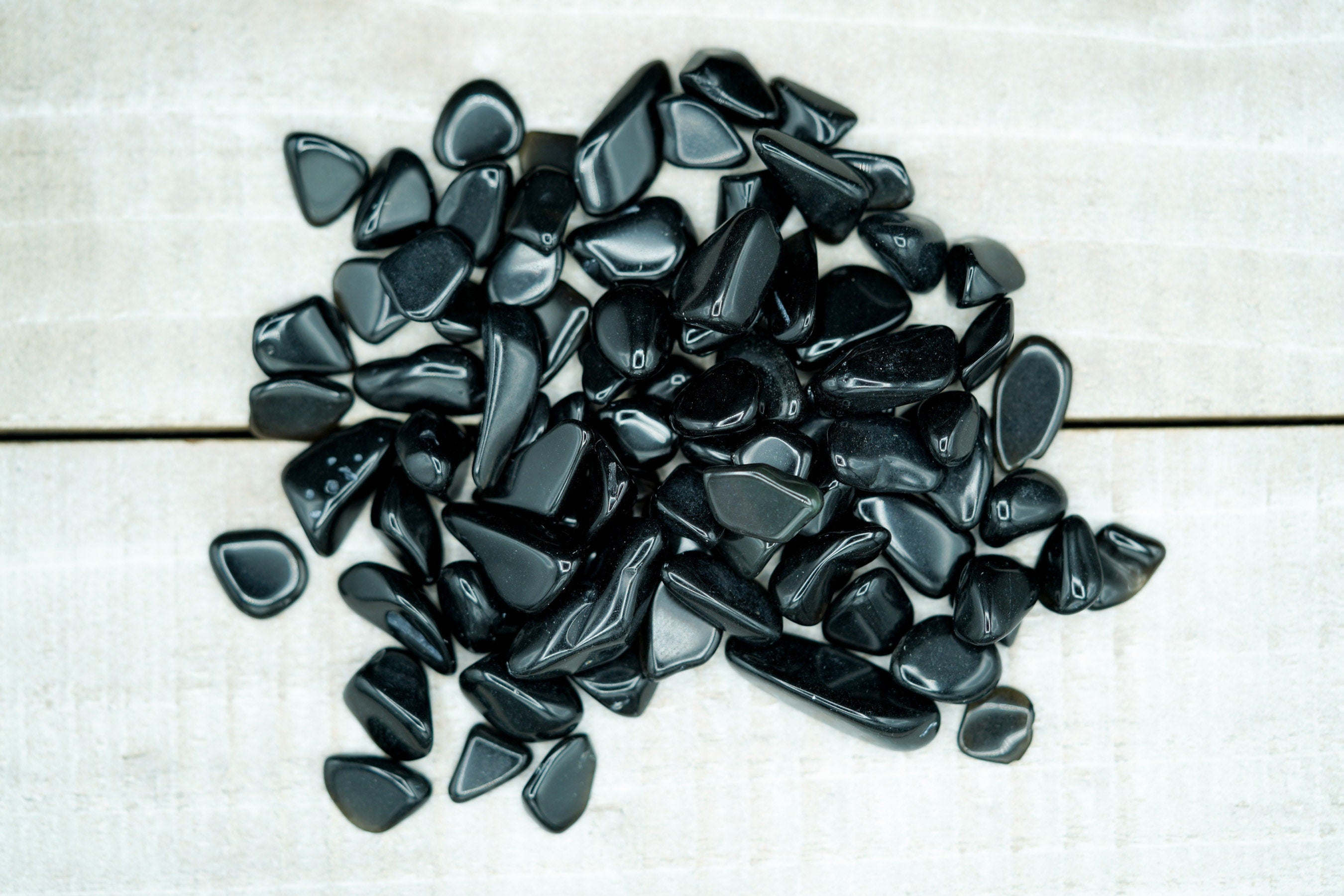 Obsidian Tumbled Crystal Chips, Choose Amount