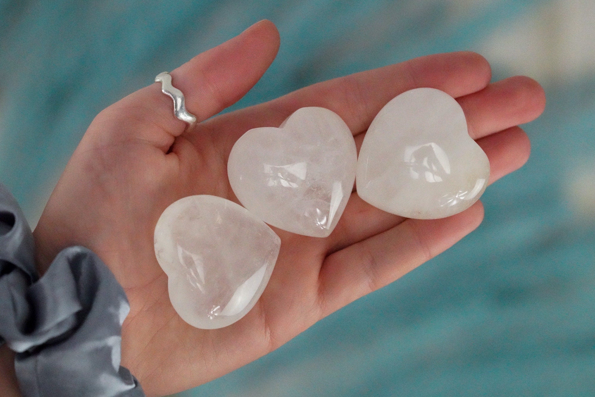 Large Clear Quartz Crystal Heart