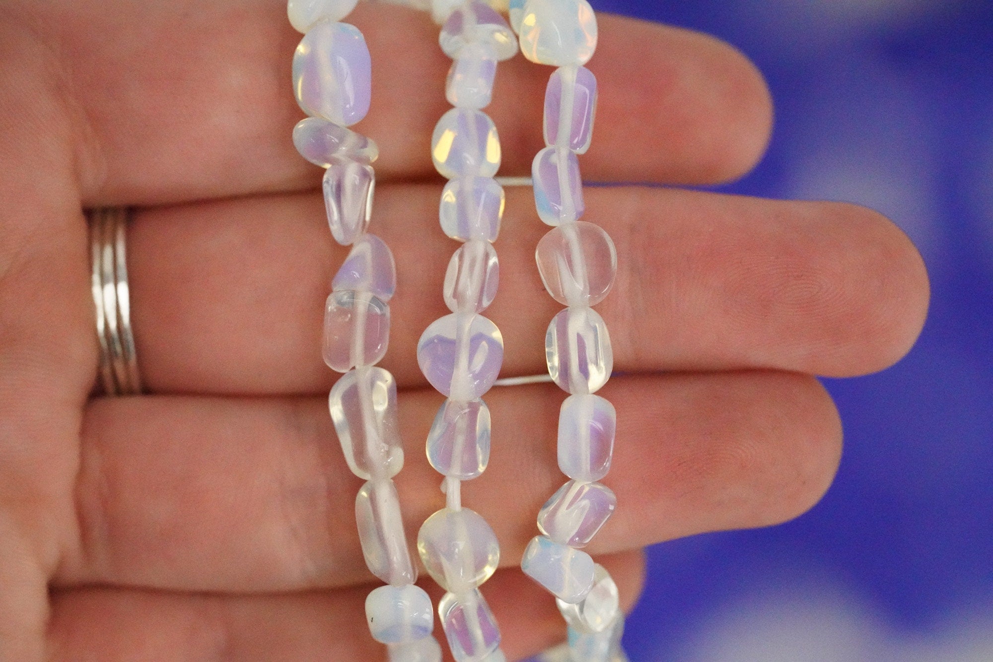 Opalite Tumbled Stone Bracelet