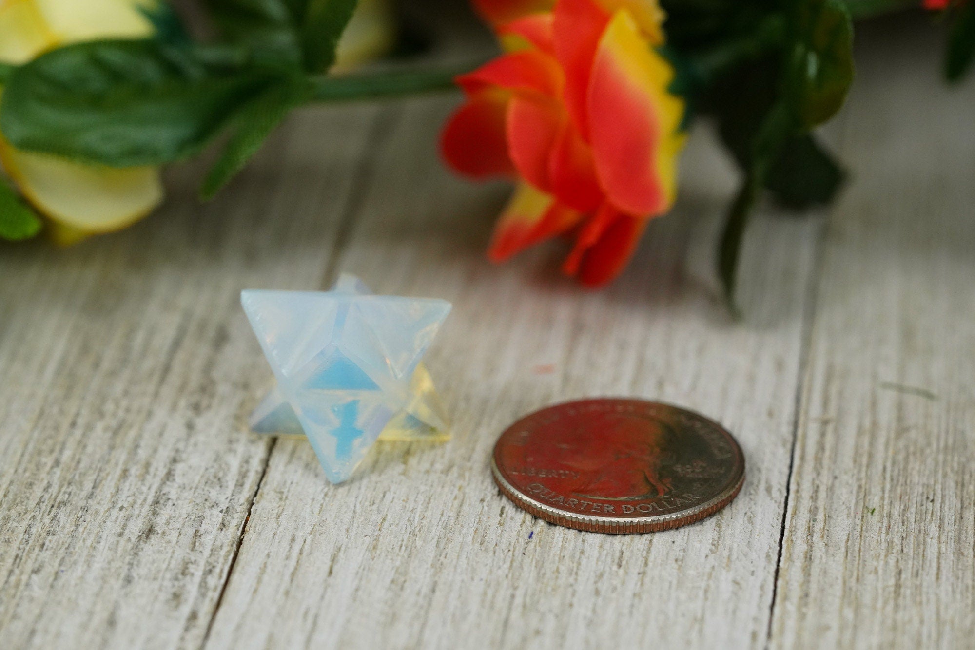 Opalite Crystal Merkaba 20mm